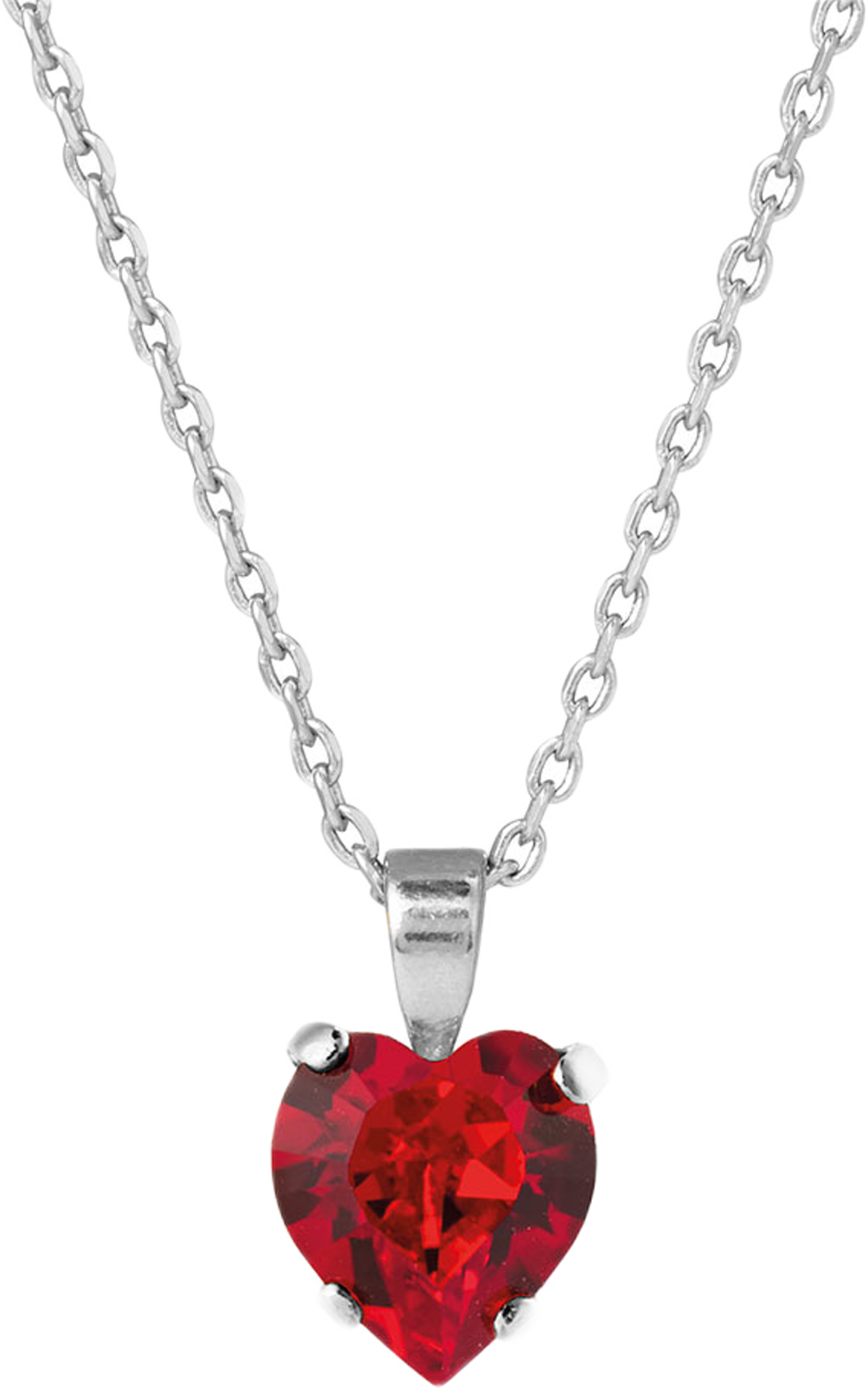 HEART NECKLACE, från Caroline Svedbom, i färgen Rhodium. Klicka för att öppna bilden i stort format