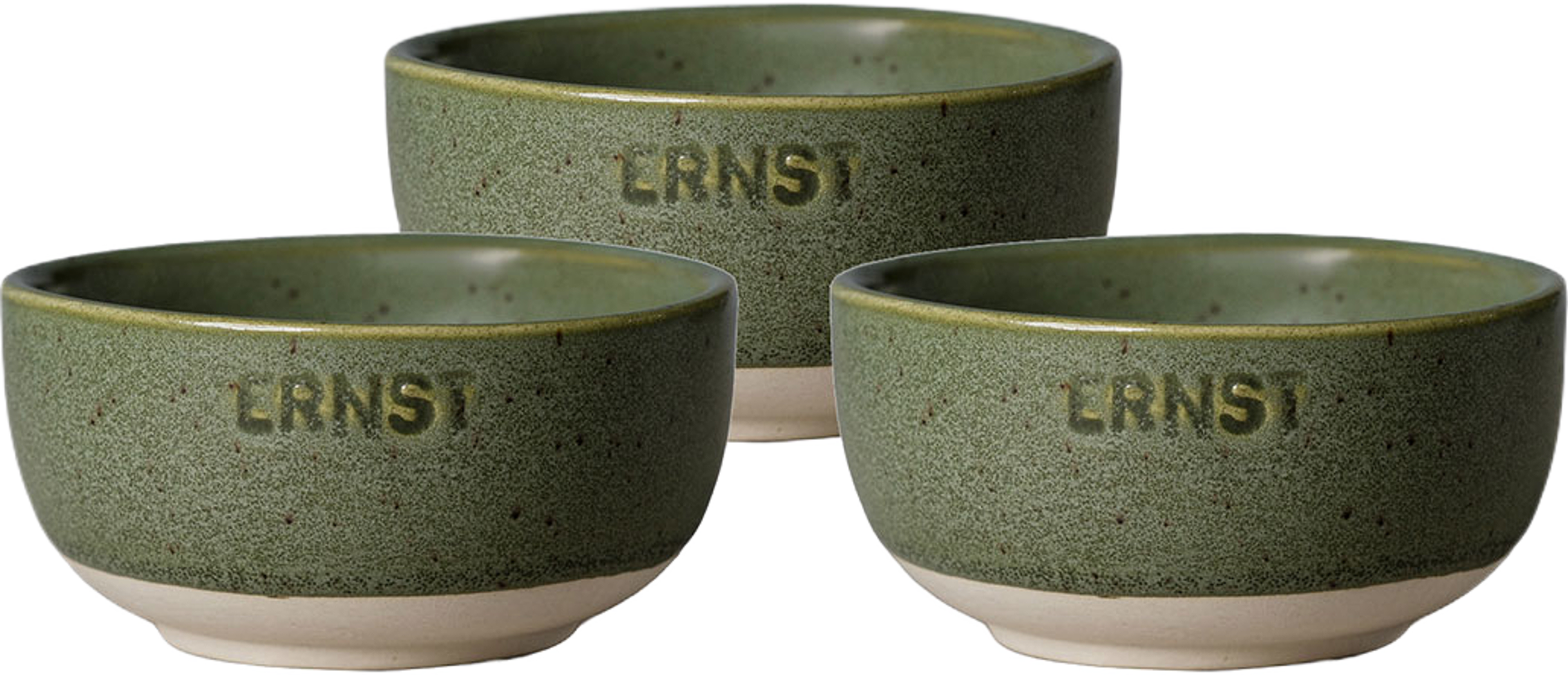 Skål stengods, från ERNST, i färgen Grön/Natur. Klicka för att öppna bilden i stort format