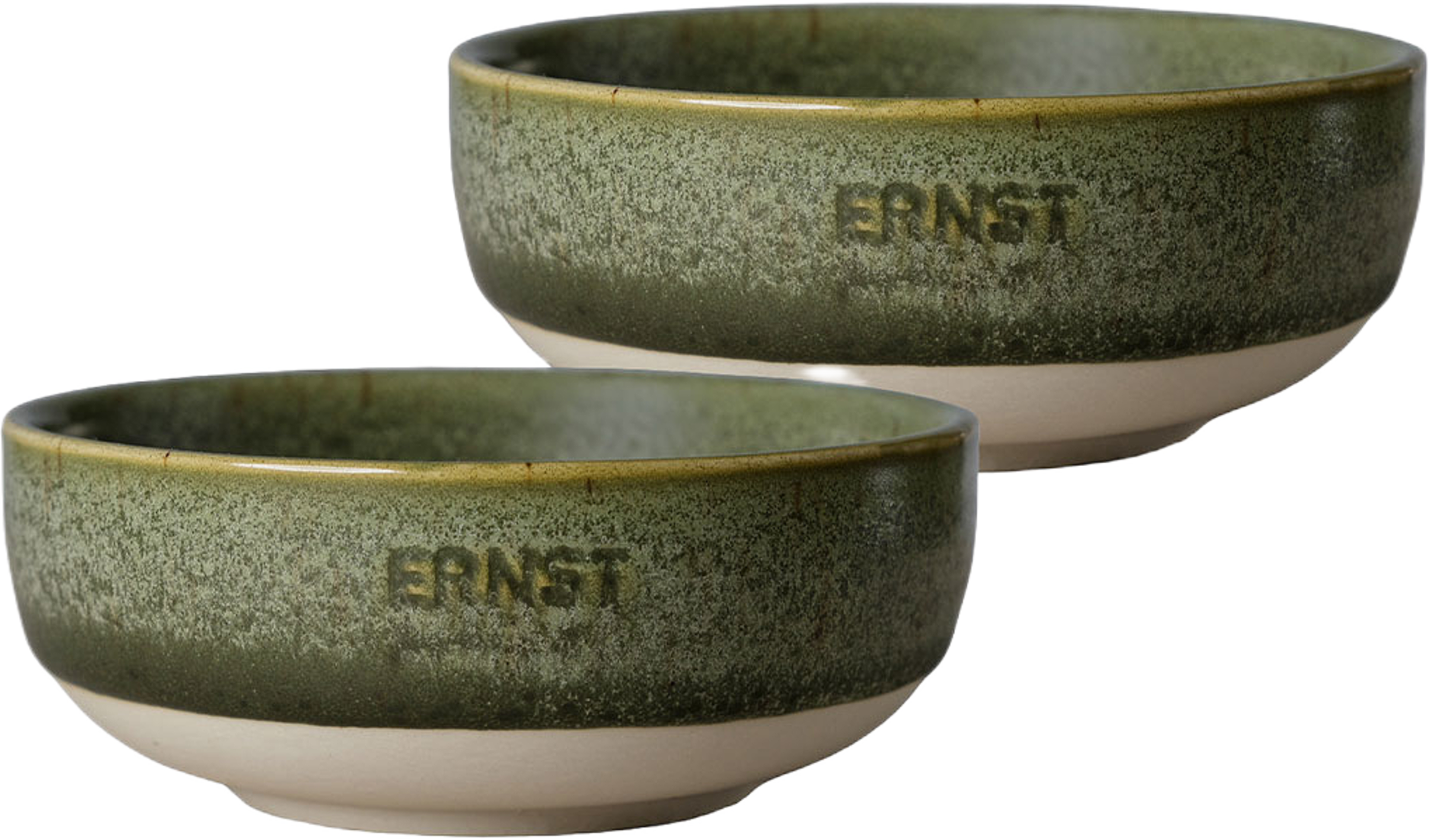 Skål stengods, från ERNST, i färgen Grön/Natur. Klicka för att öppna bilden i stort format