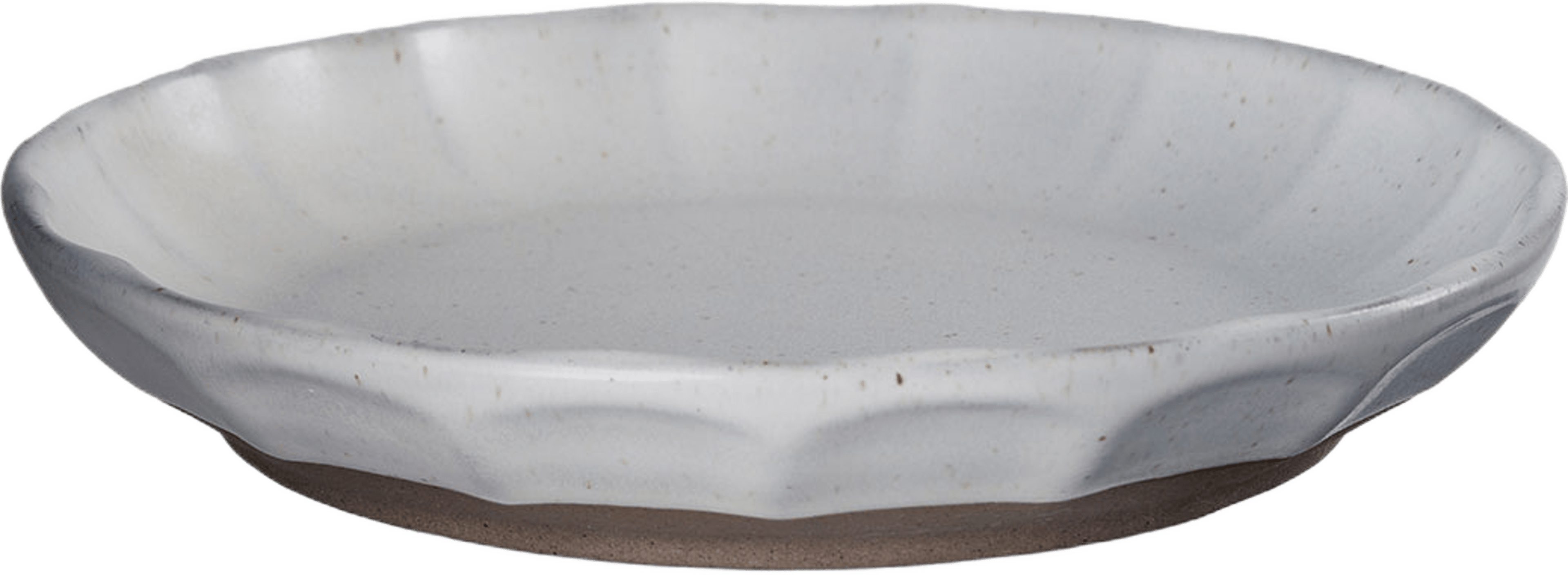 Assiett stengods, från ERNST, i färgen Vit/Natur. Klicka för att öppna bilden i stort format