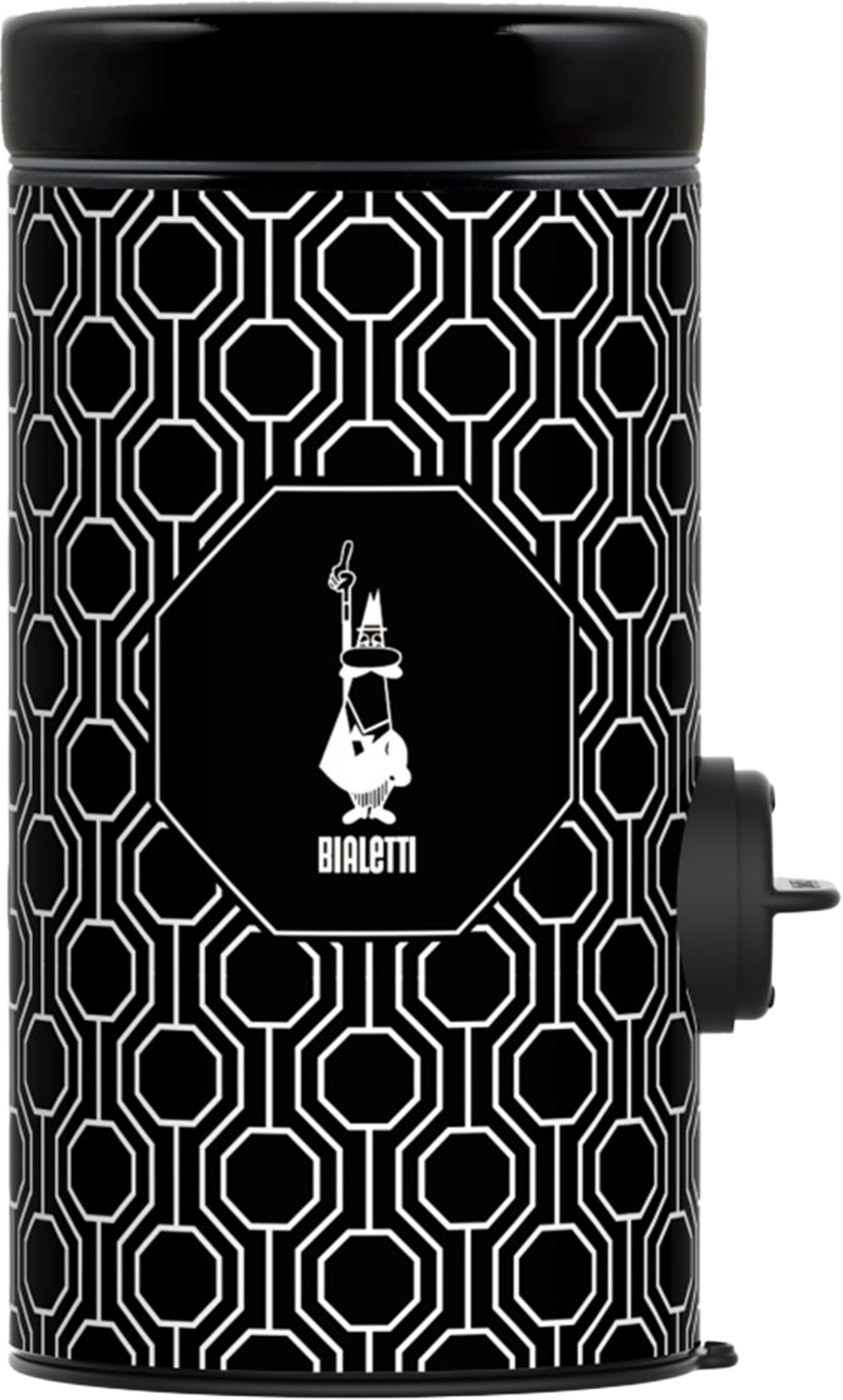 Kaffedoserare inkl burk Svart BIALETTI®, från Bialetti, i färgen Black - White. Klicka för att öppna bilden i stort format
