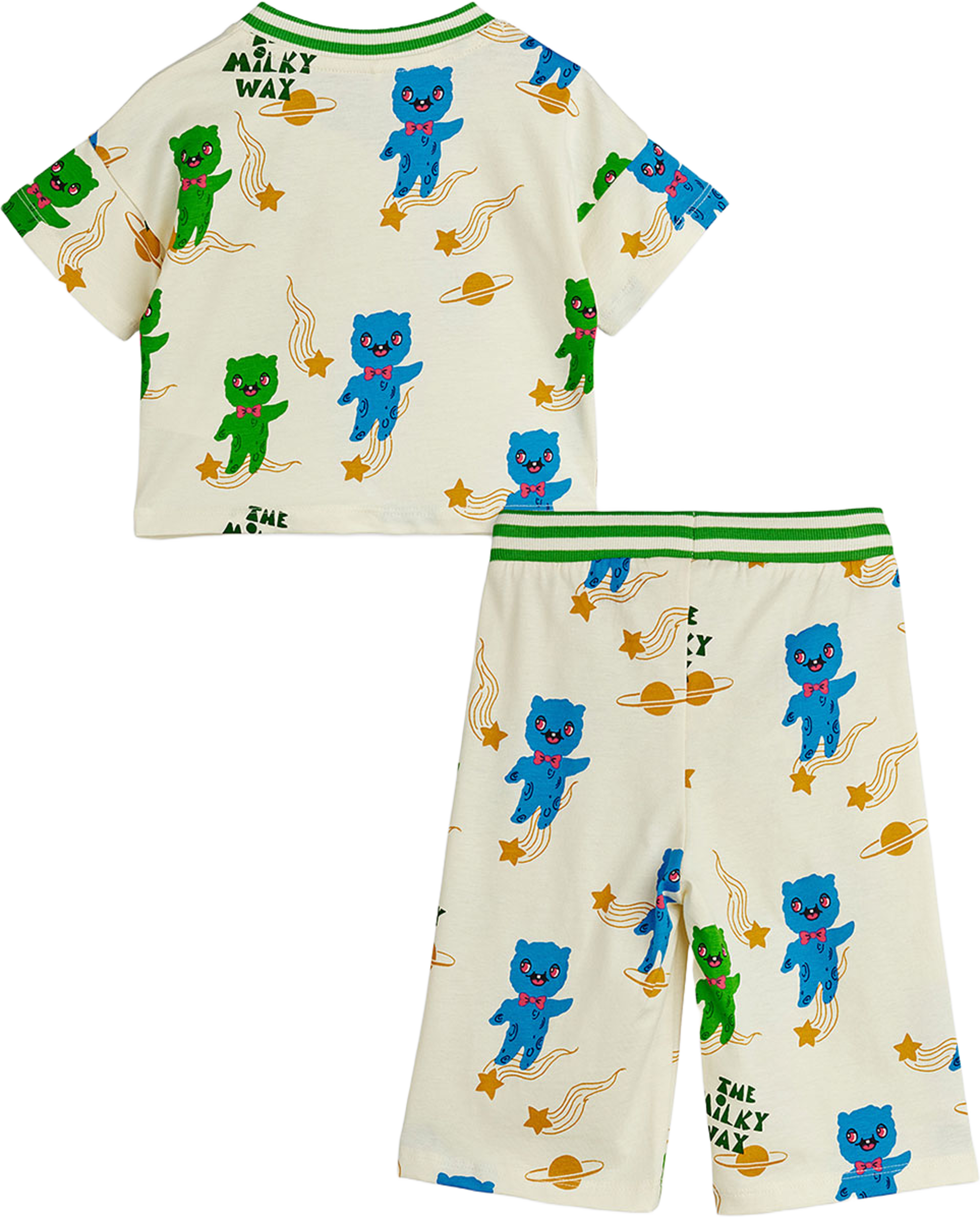 Aliens Prints Set, från Mini Rodini, i färgen Off-white. Klicka för att öppna bilden i stort format