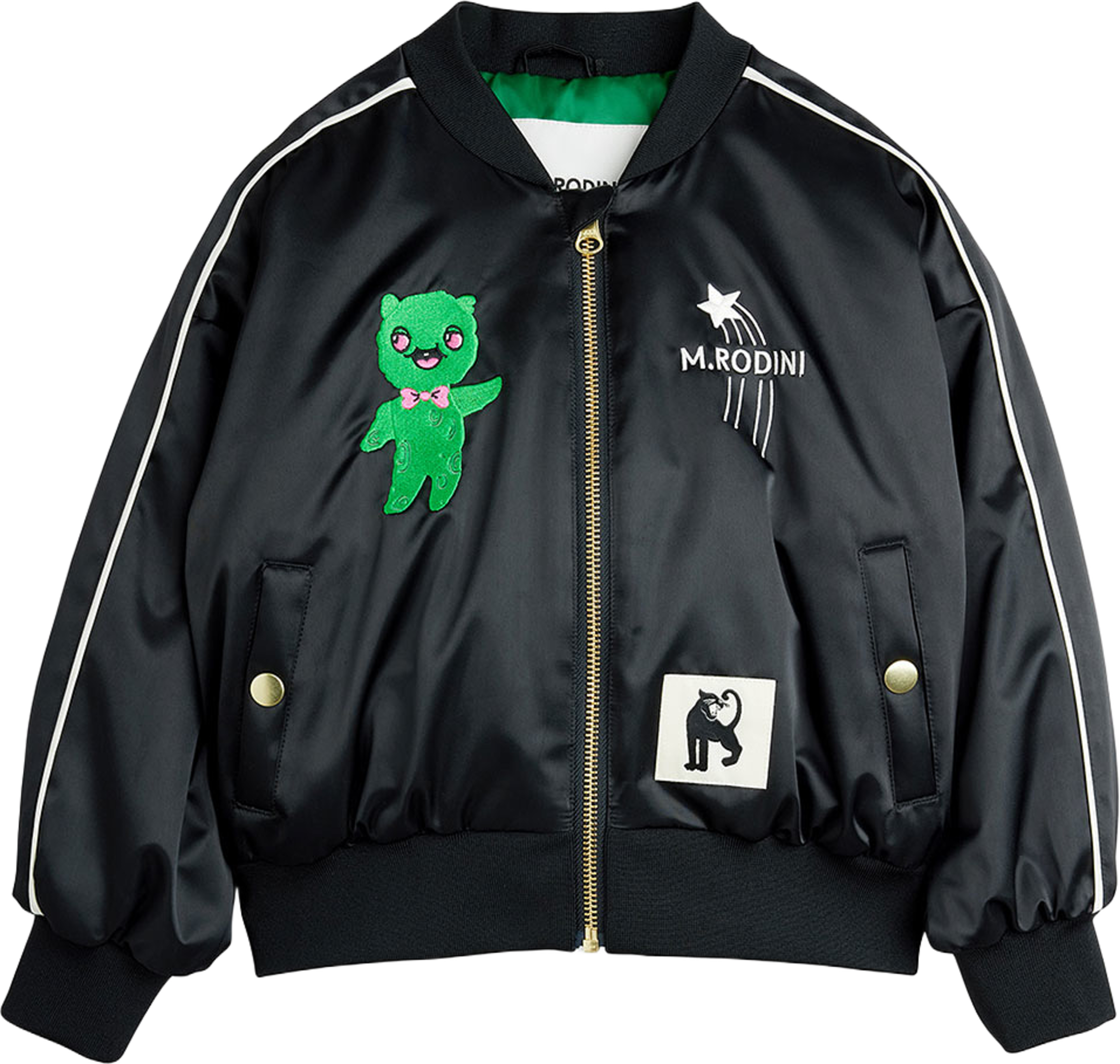 United Aliens Unlimited Baseball Jacka, från Mini Rodini, i färgen Black. Klicka för att öppna bilden i stort format