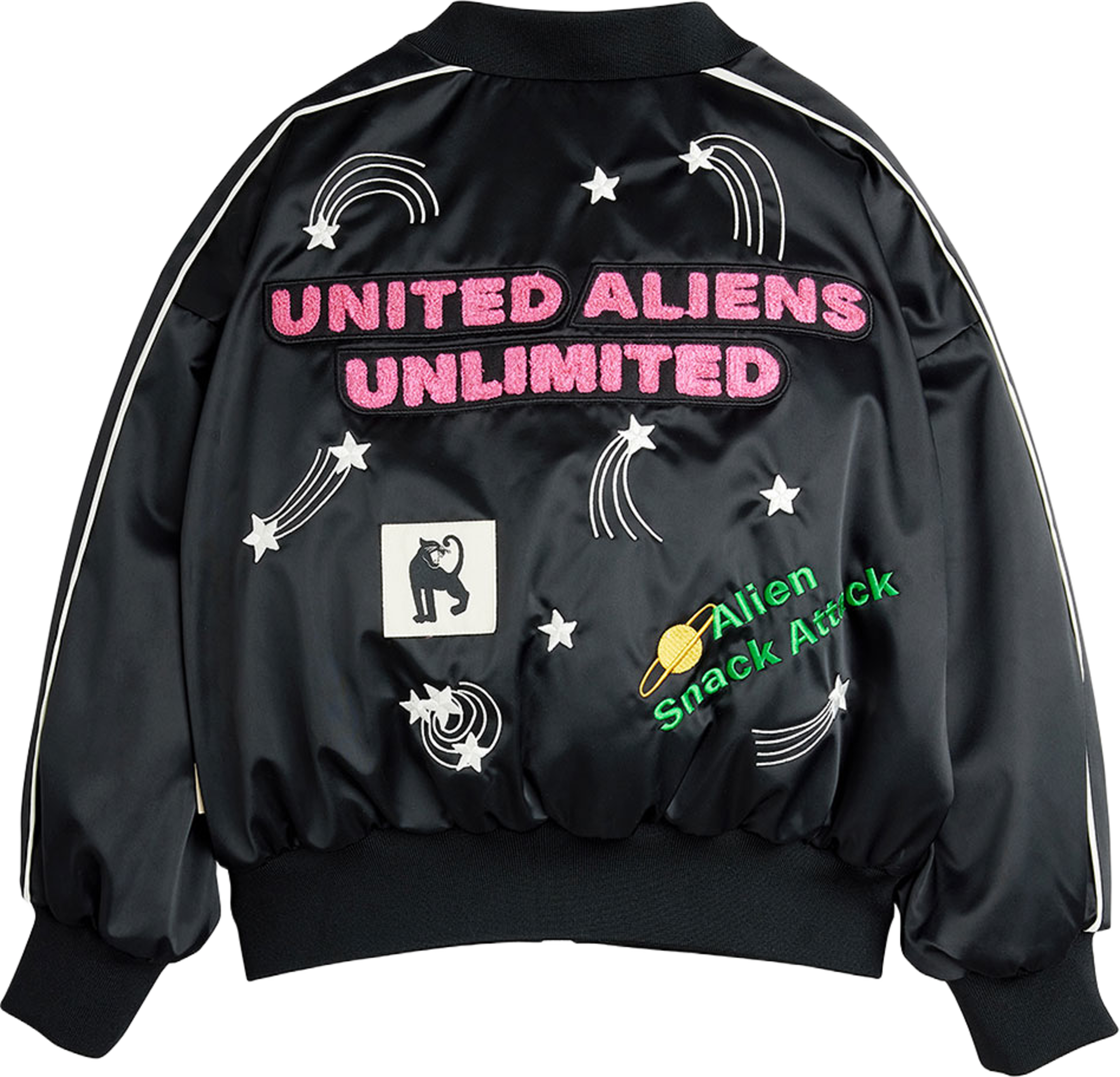 United Aliens Unlimited Baseball Jacka, från Mini Rodini, i färgen Black. Klicka för att öppna bilden i stort format