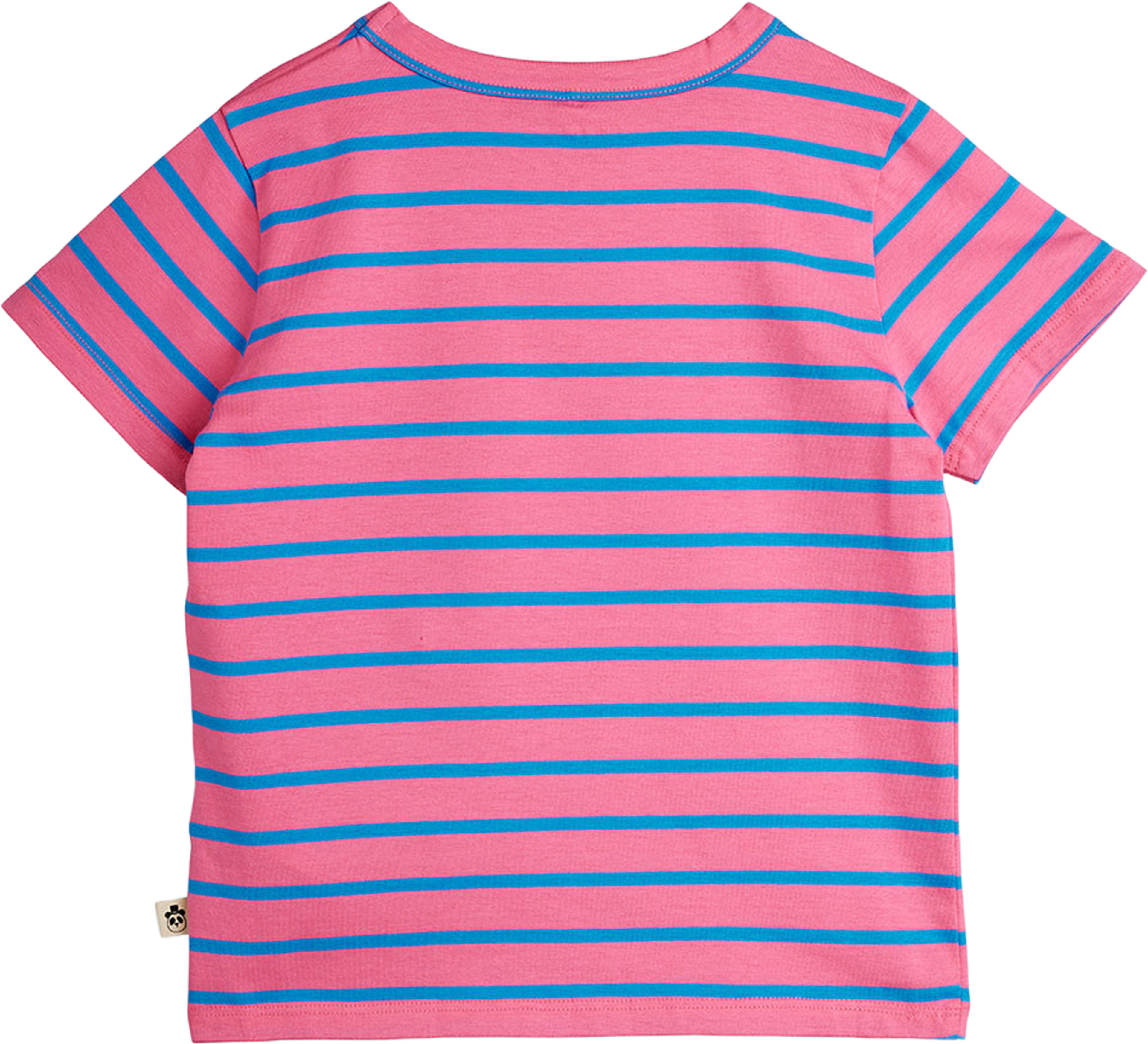 Stripe T-Shirt, från Mini Rodini, i färgen Pink. Klicka för att öppna bilden i stort format