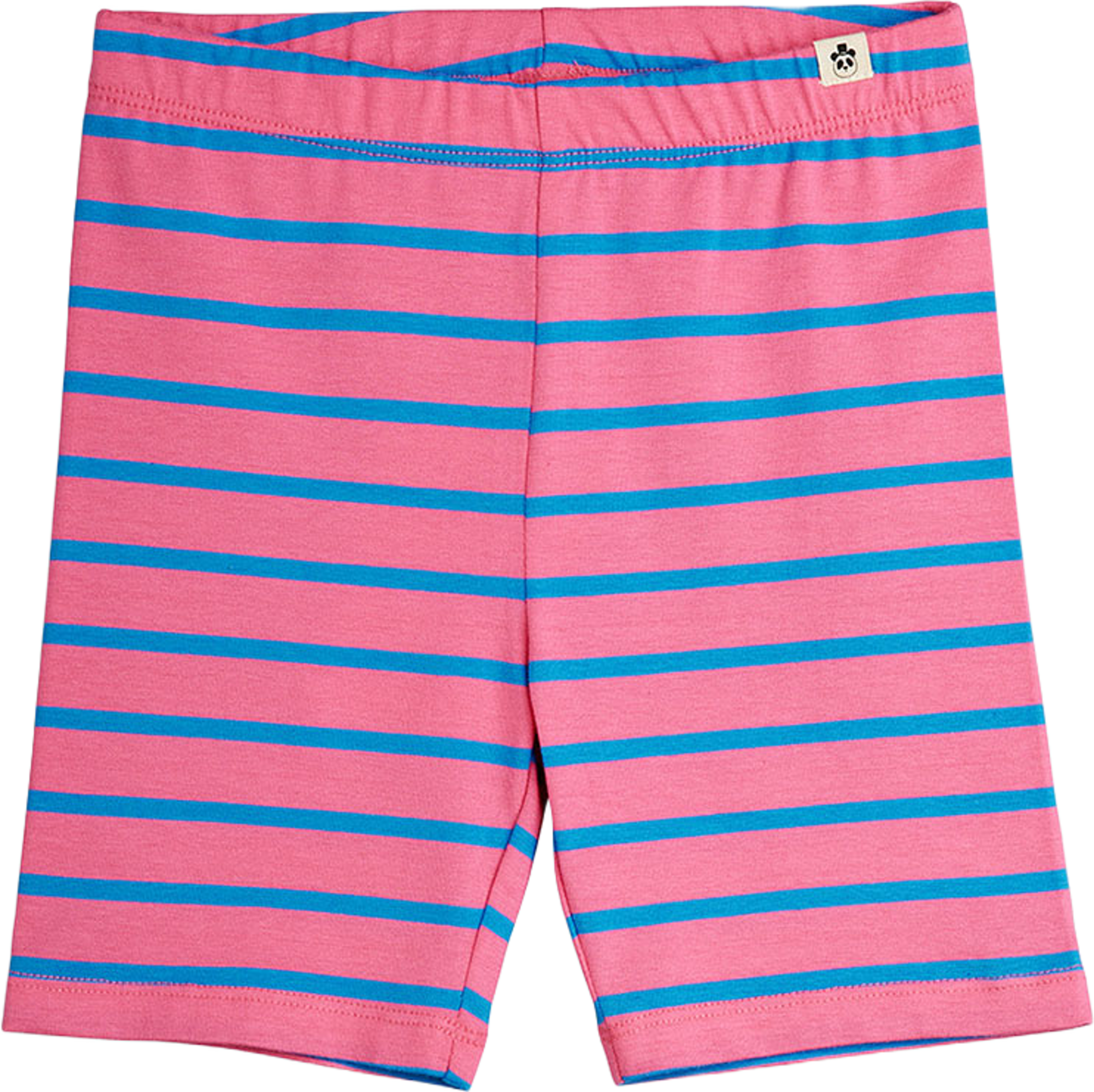 Stripe Cykelbyxor, från Mini Rodini, i färgen Pink. Klicka för att öppna bilden i stort format