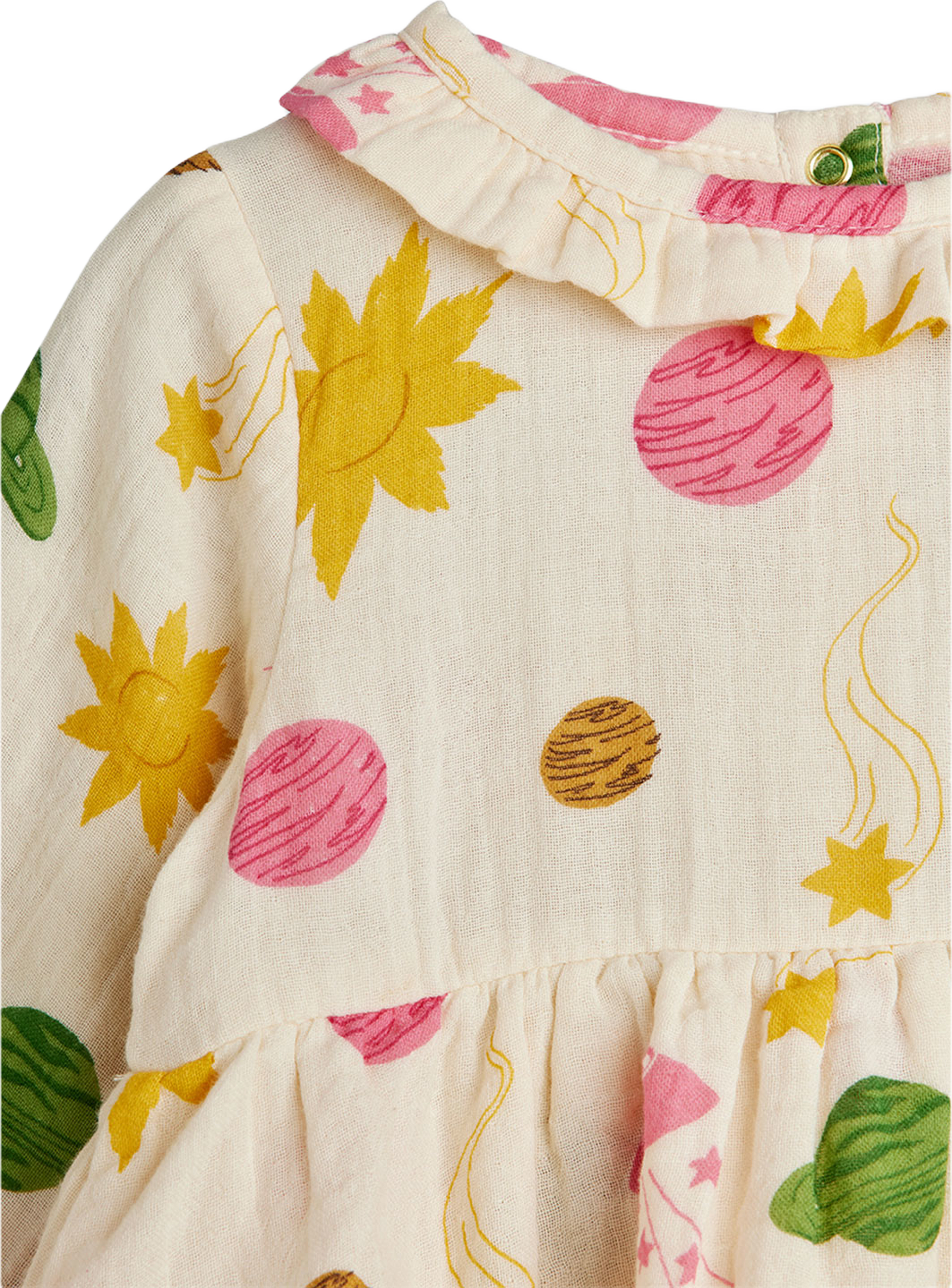 Space Muslin Body, från Mini Rodini, i färgen Off-white. Klicka för att öppna bilden i stort format