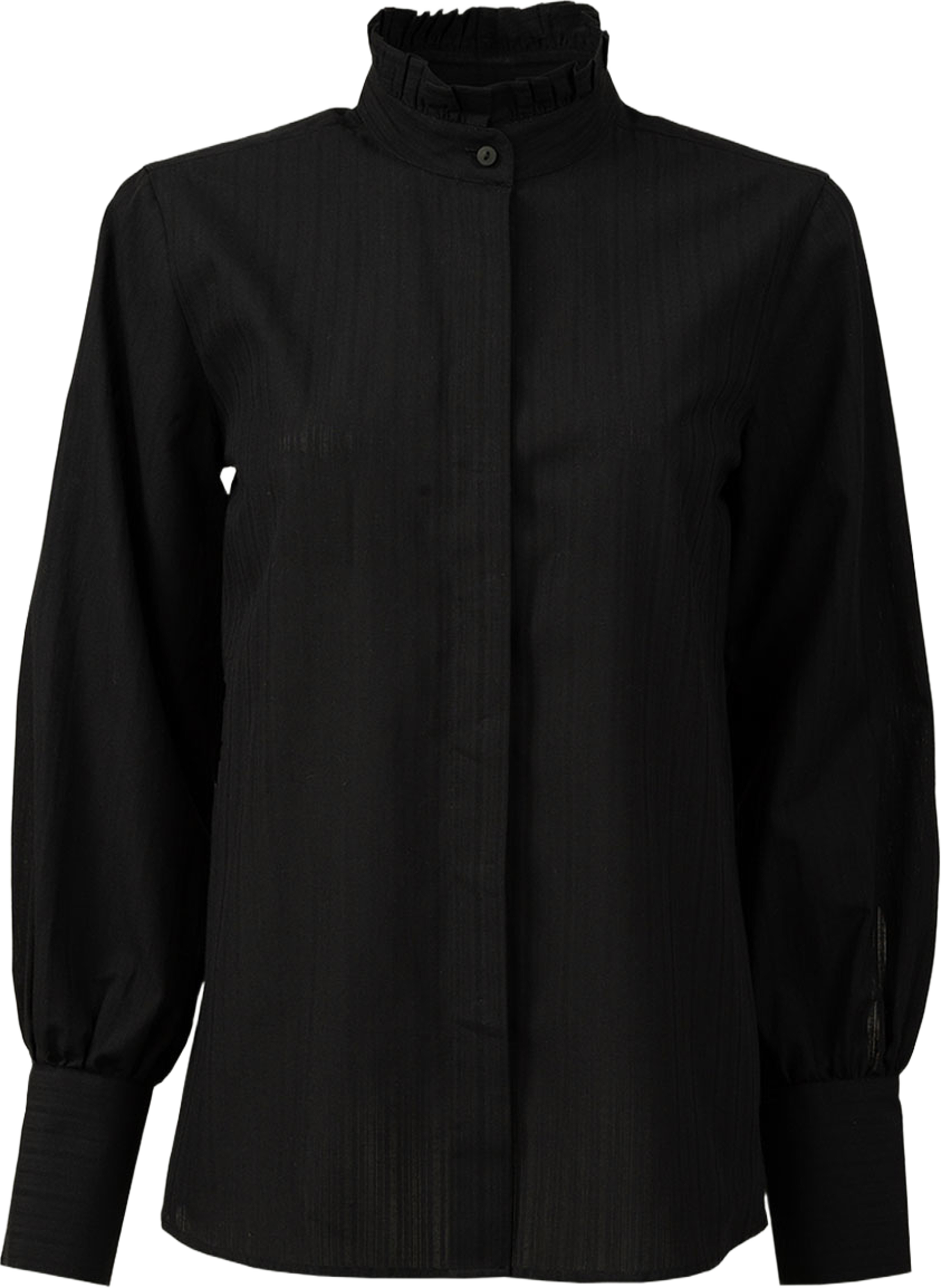 Skjorta Teresa Lumina Cotton, från The Shirt Factory, i färgen Black. Klicka för att öppna bilden i stort format