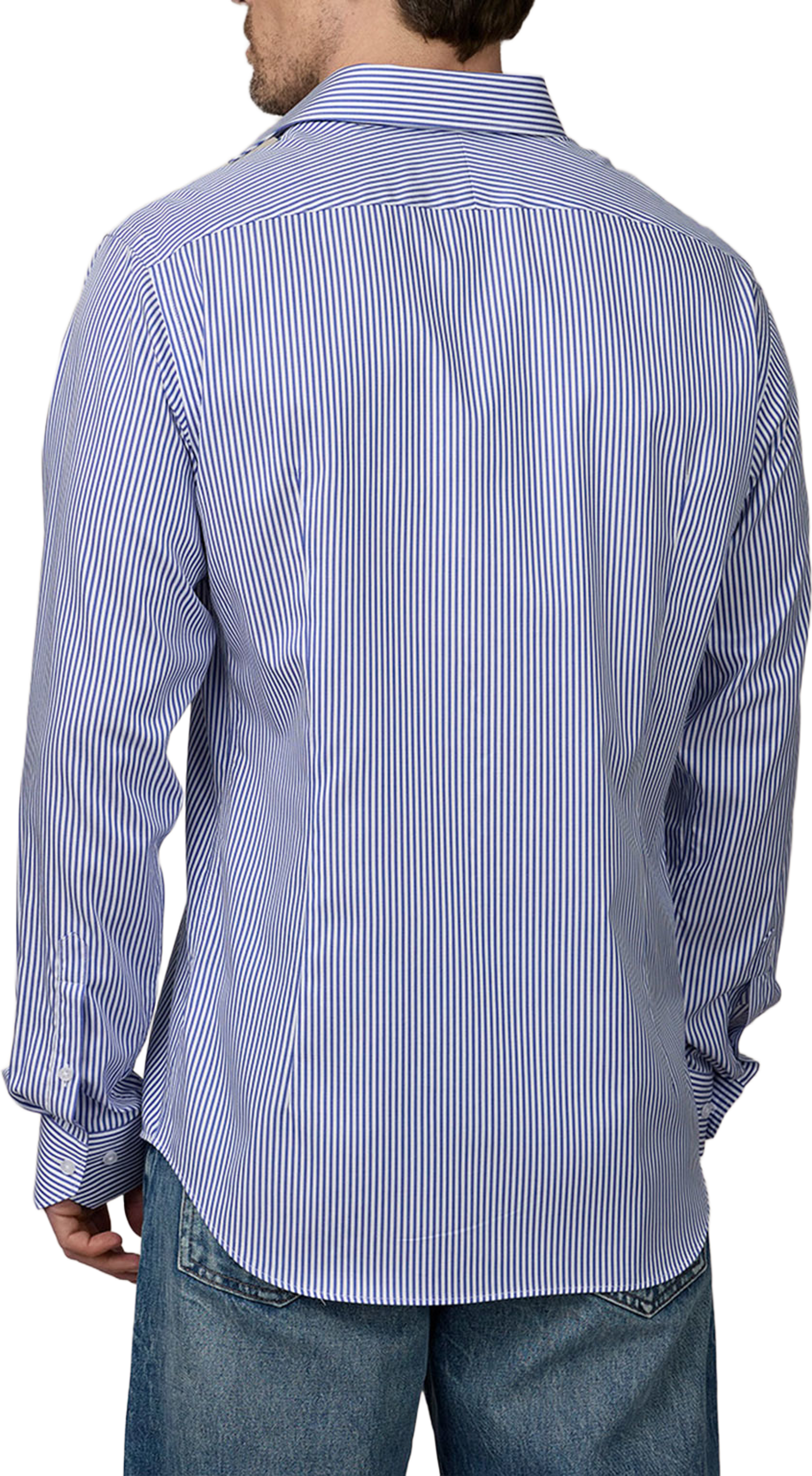 Skjorta Bridgewater, från The Shirt Factory, i färgen M.blue. Klicka för att öppna bilden i stort format
