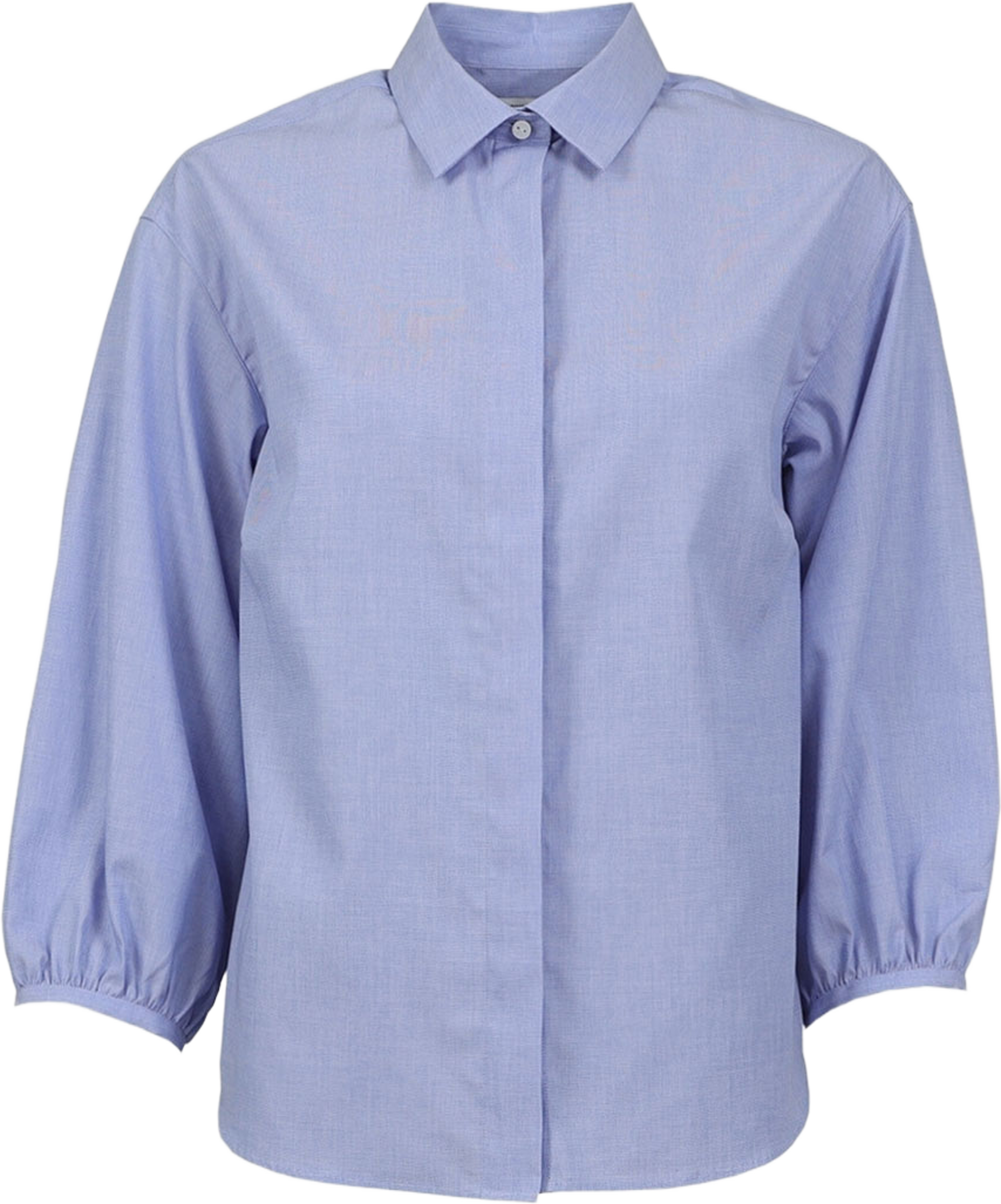 Blus Ines Loire Fil a Fil, från The Shirt Factory, i färgen Blue. Klicka för att öppna bilden i stort format