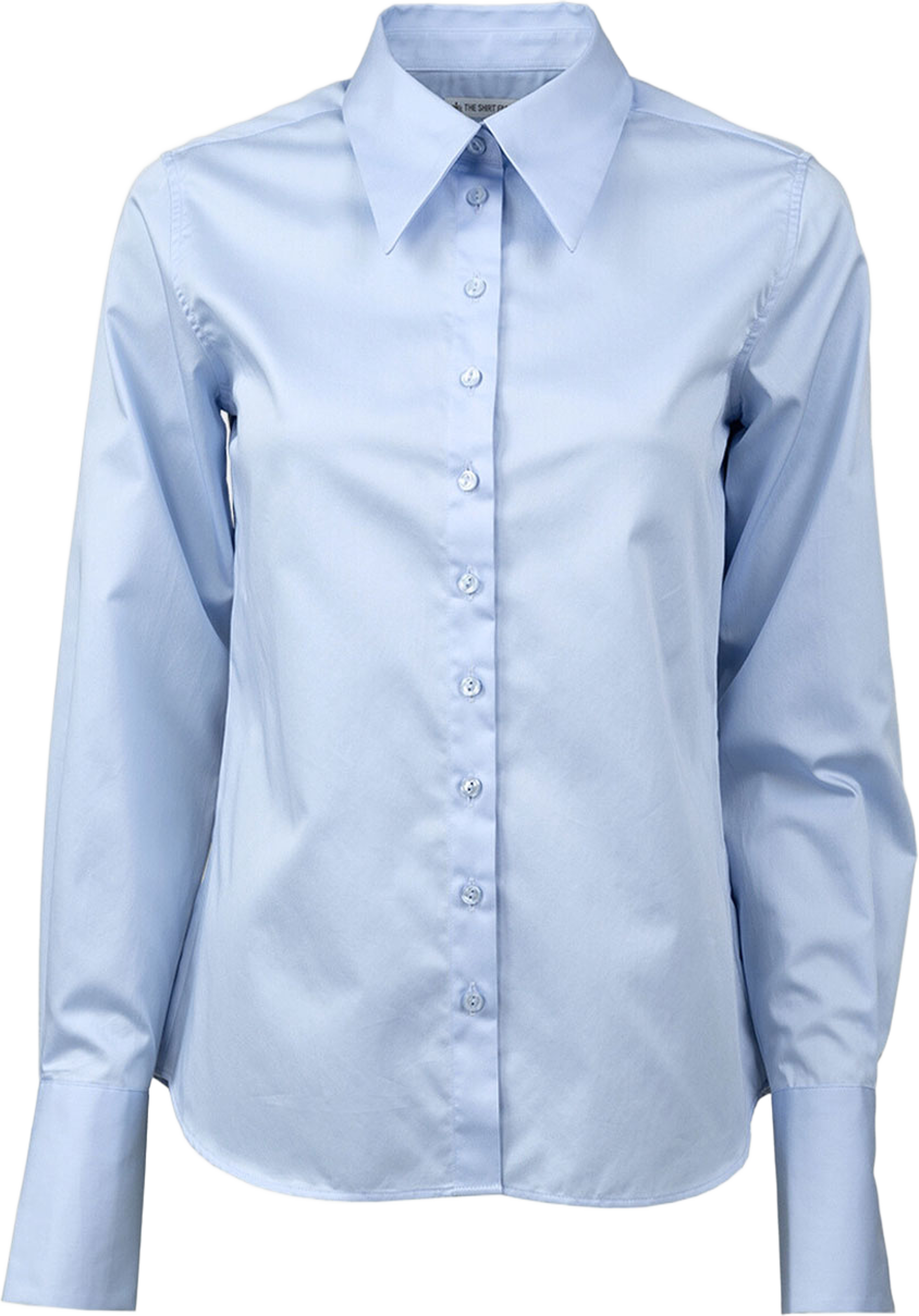 Skjorta Eloise Cotton Poplin, från The Shirt Factory, i färgen Blue. Klicka för att öppna bilden i stort format