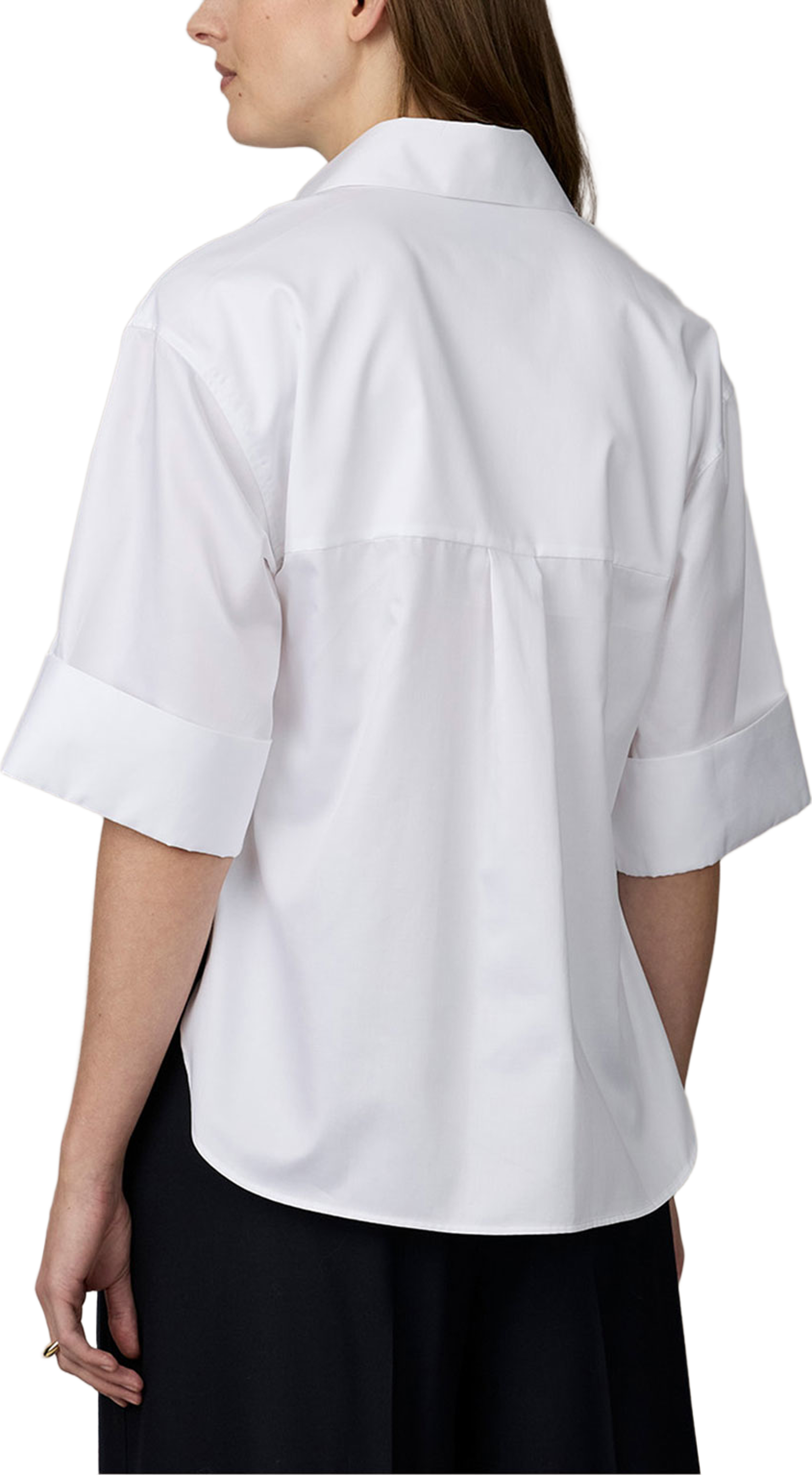Skjorta Jaylin Cotton Sateen, från The Shirt Factory, i färgen White. Klicka för att öppna bilden i stort format