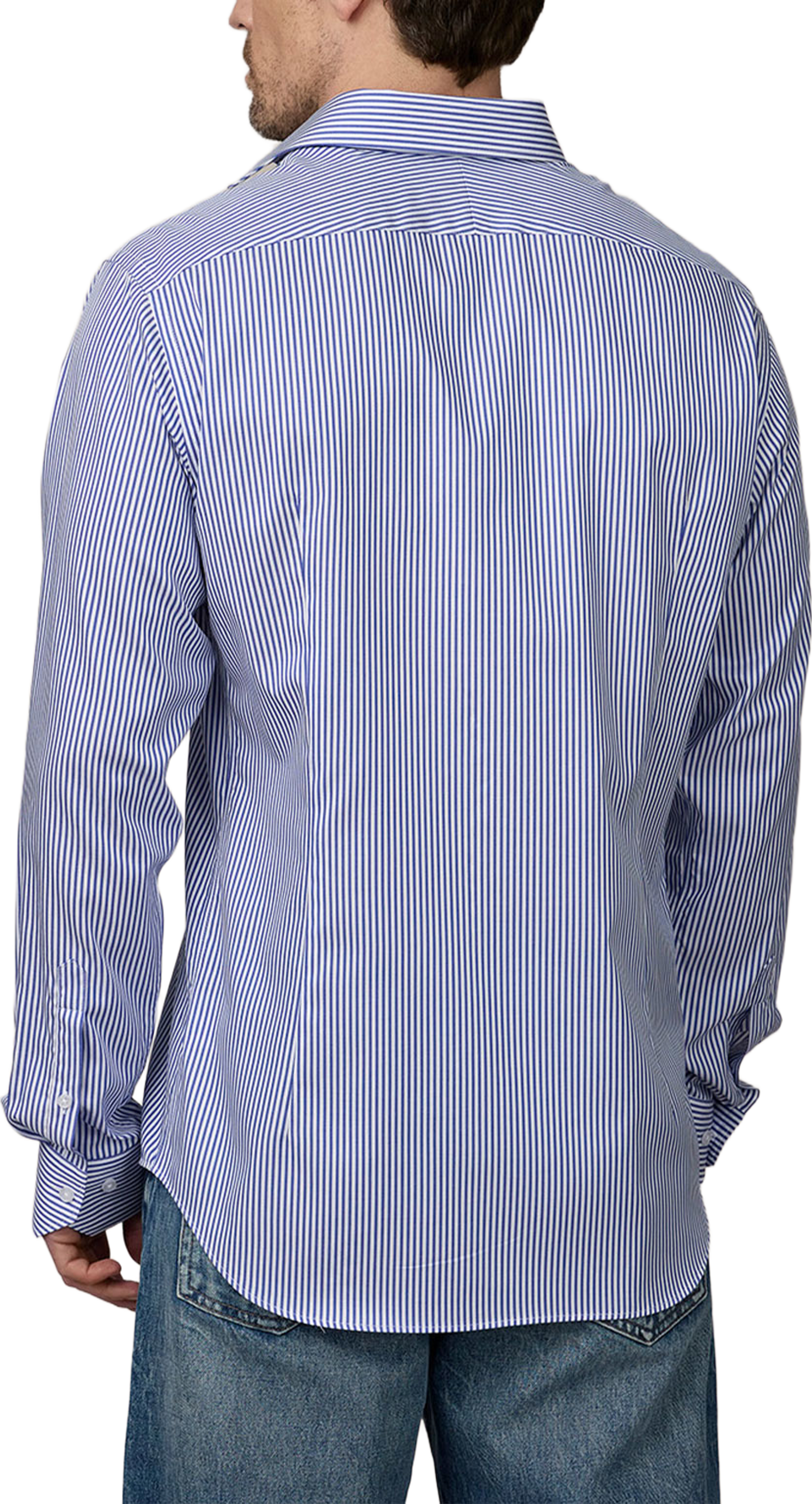 Skjorta Bridgewater, från The Shirt Factory, i färgen M.blue. Klicka för att öppna bilden i stort format