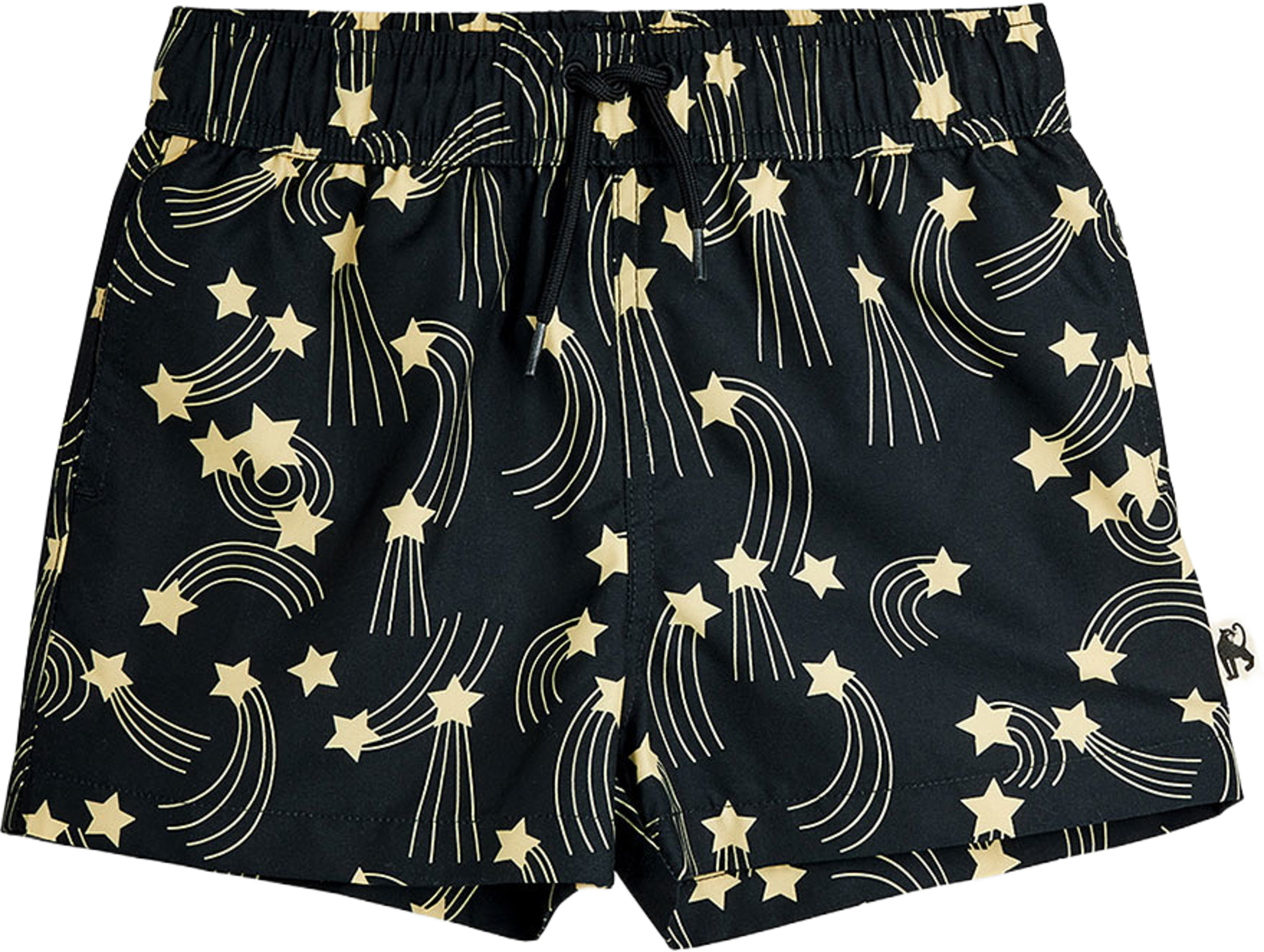 Starfall Swim Shorts, från Mini Rodini, i färgen Black. Klicka för att öppna bilden i stort format