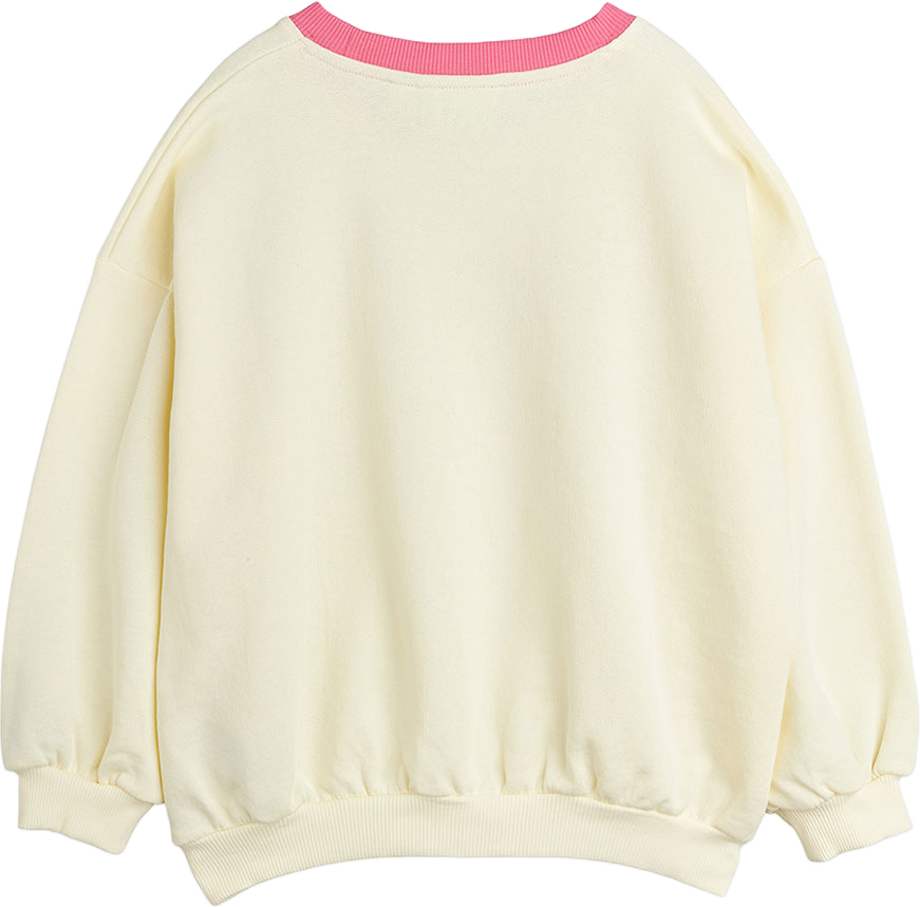 Travel Agency Contrast Rib Sweatshirt, från Mini Rodini, i färgen Off-white. Klicka för att öppna bilden i stort format