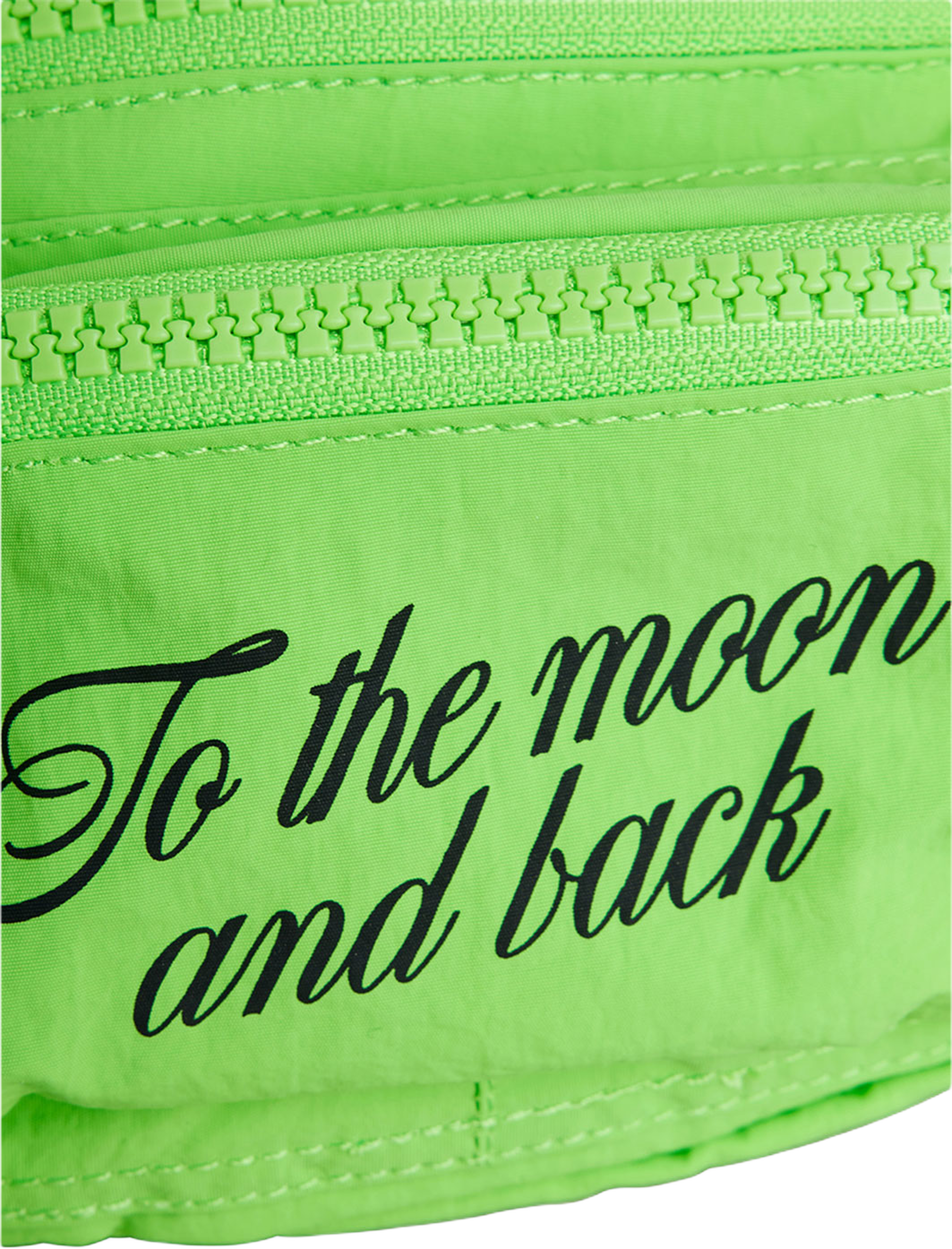 To the Moon Bum Bag, från Mini Rodini, i färgen Green. Klicka för att öppna bilden i stort format