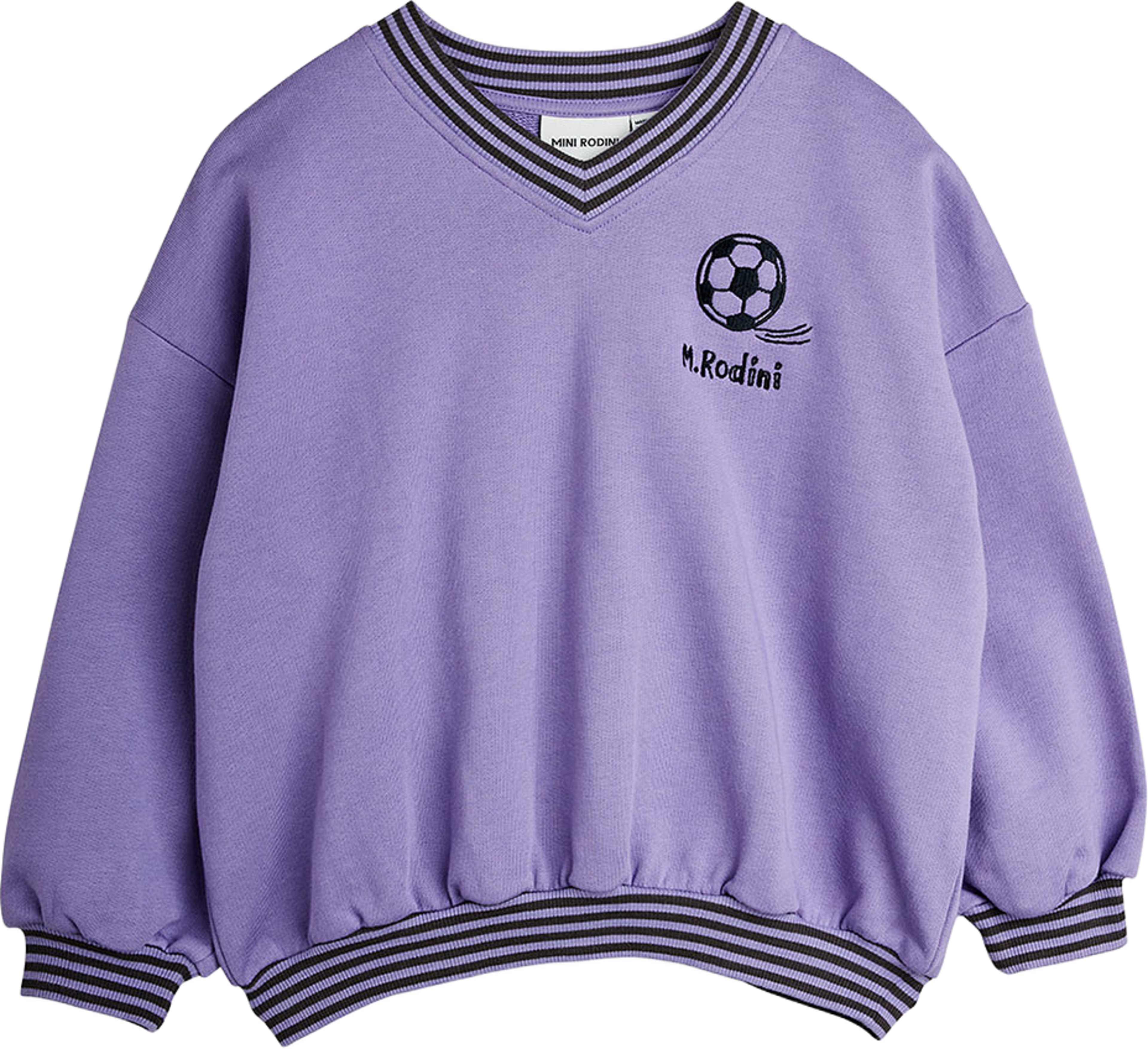 Football Sweatshirt, från Mini Rodini, i färgen Purple. Klicka för att öppna bilden i stort format