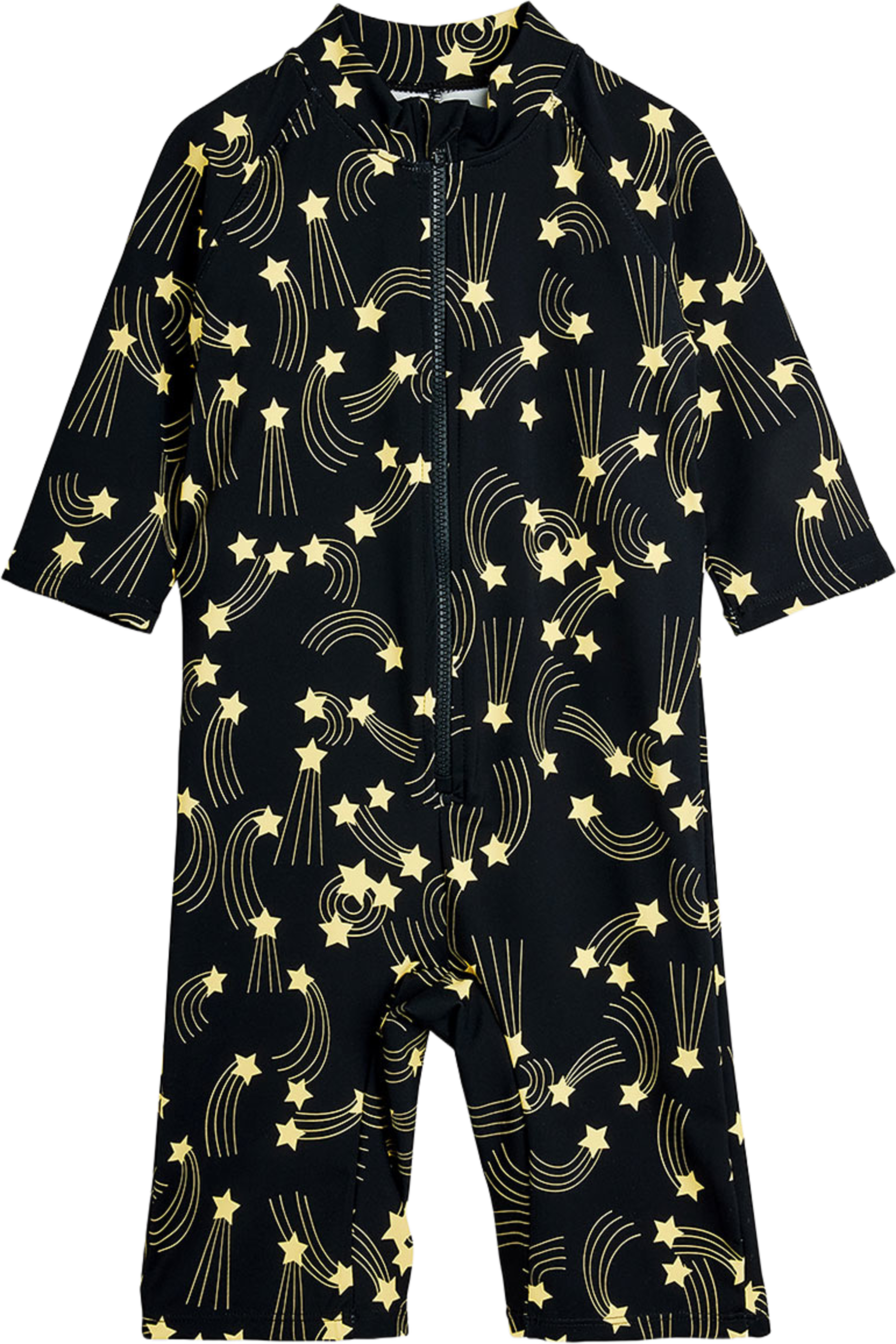 Starfall Long Sleeve UV Suit, från Mini Rodini, i färgen Black. Klicka för att öppna bilden i stort format