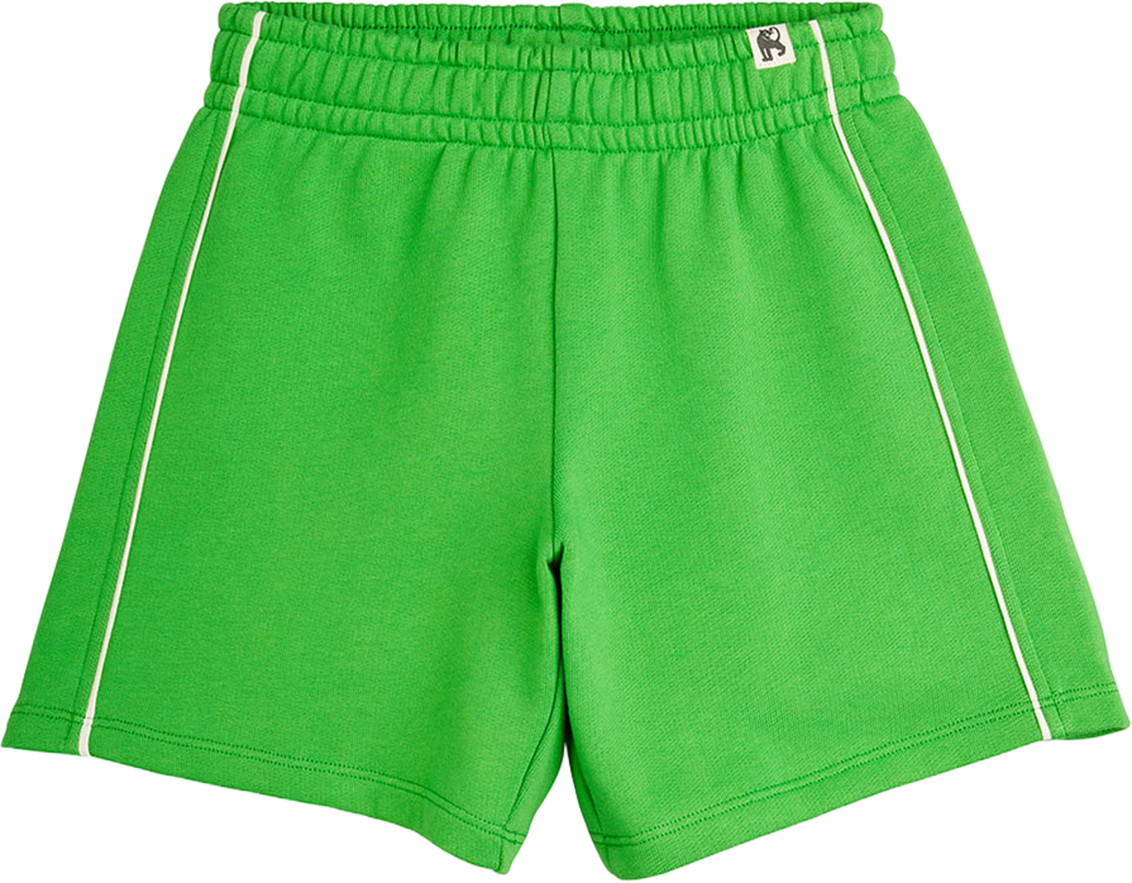 Plain Piping Sweatshorts, från Mini Rodini, i färgen Green. Klicka för att öppna bilden i stort format