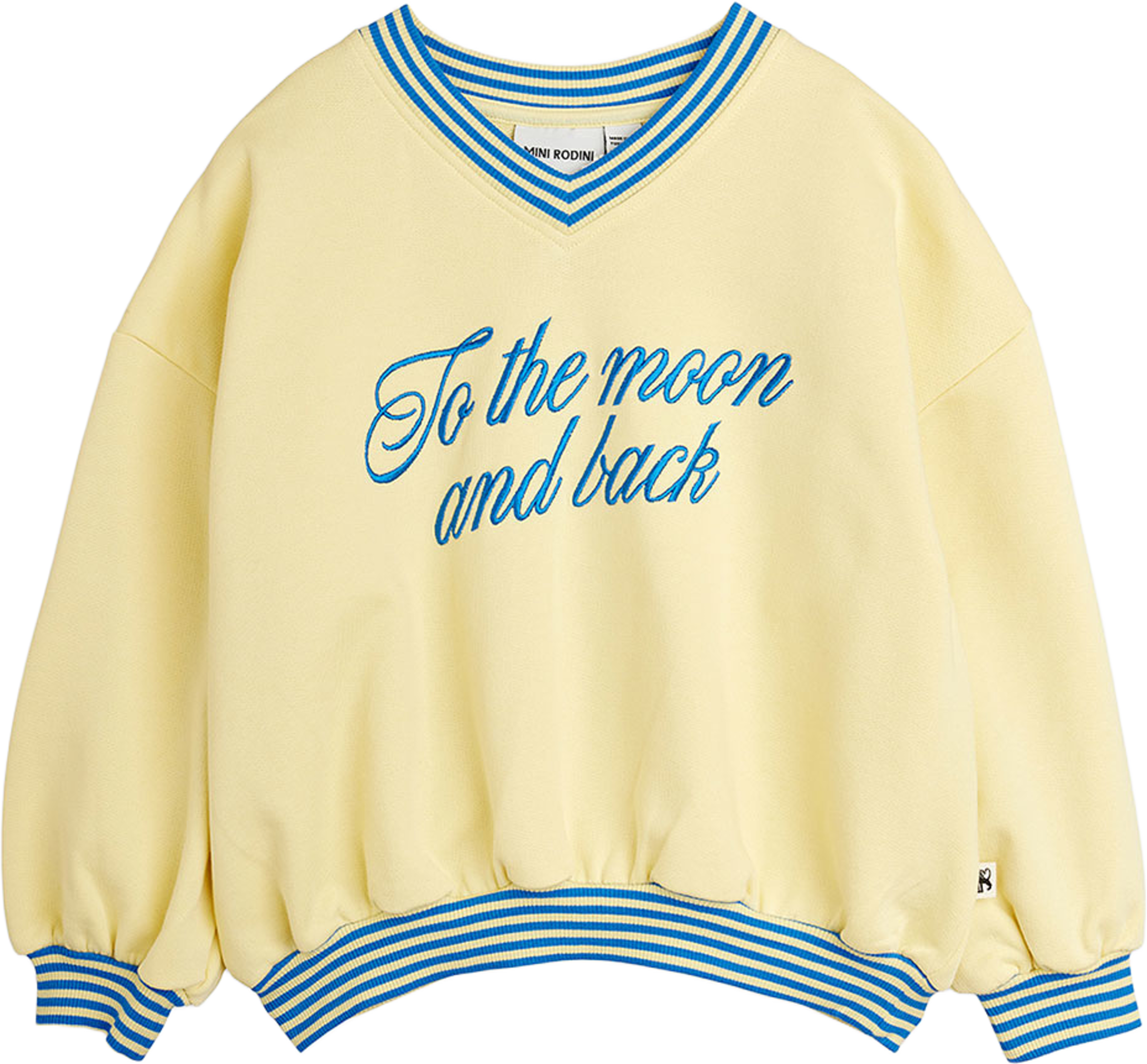 To the Moon Sweatshirt, från Mini Rodini, i färgen Yellow. Klicka för att öppna bilden i stort format