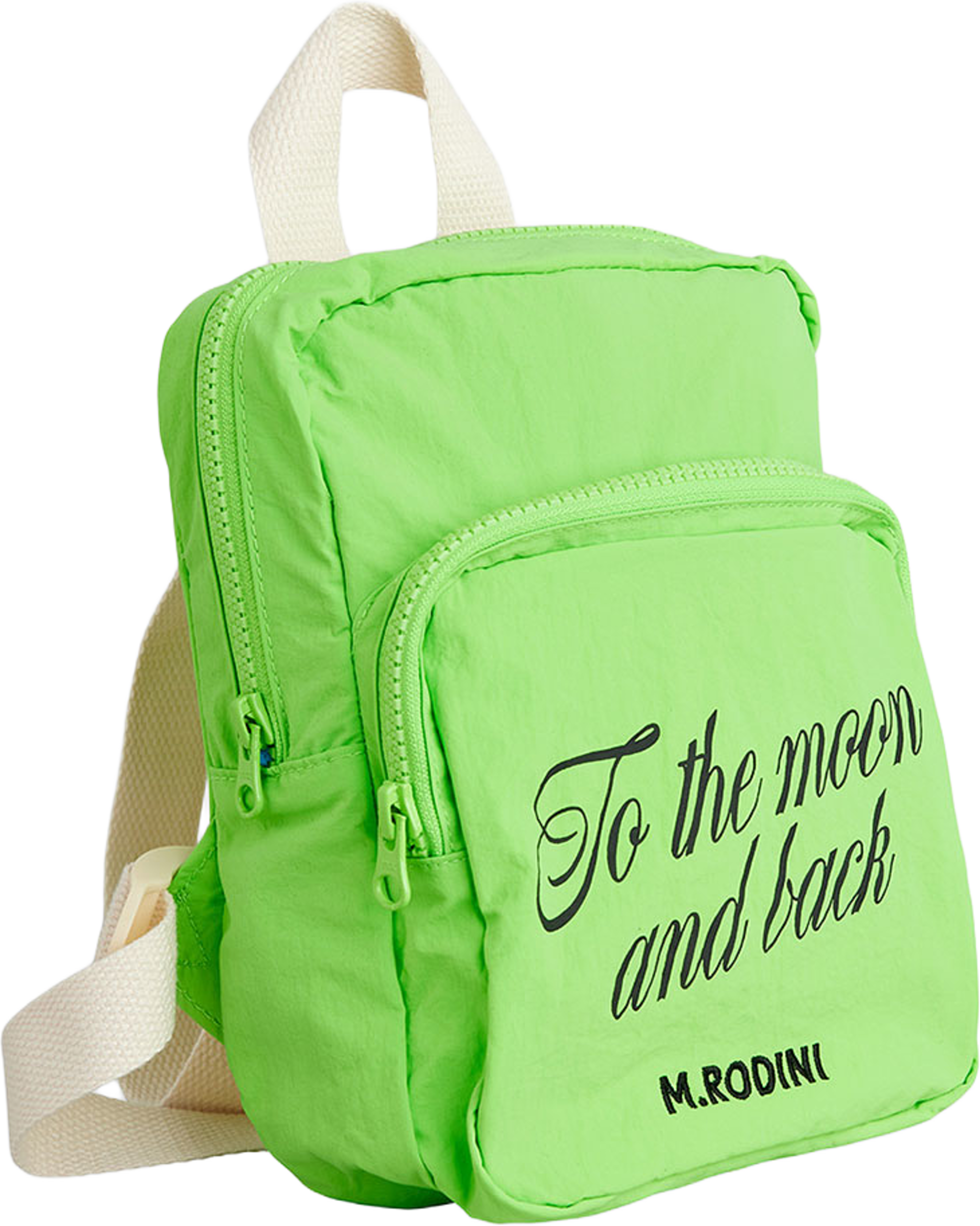 To the Moon Backpack, från Mini Rodini, i färgen Green. Klicka för att öppna bilden i stort format