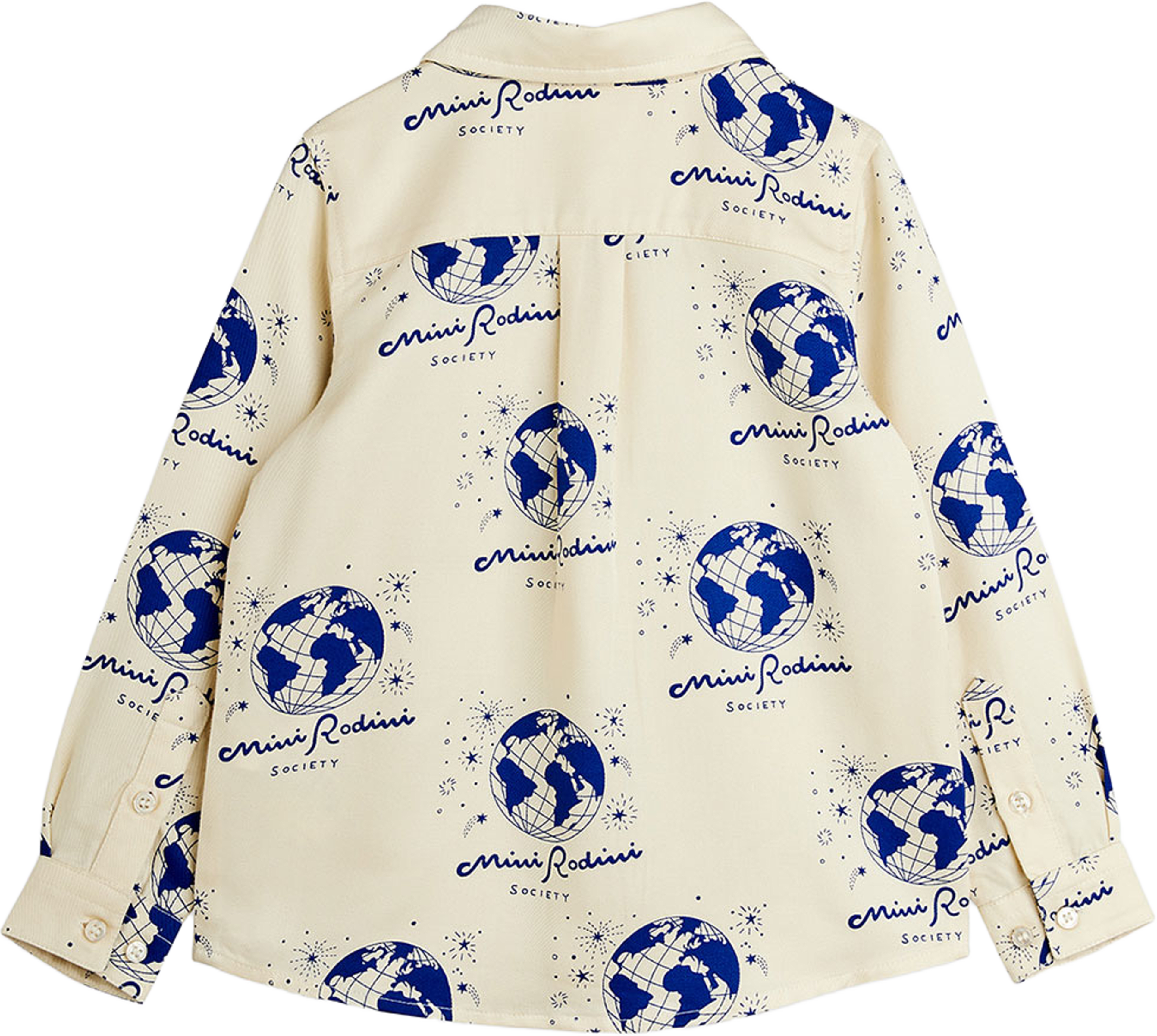 Society Woven Shirt, från Mini Rodini, i färgen White. Klicka för att öppna bilden i stort format