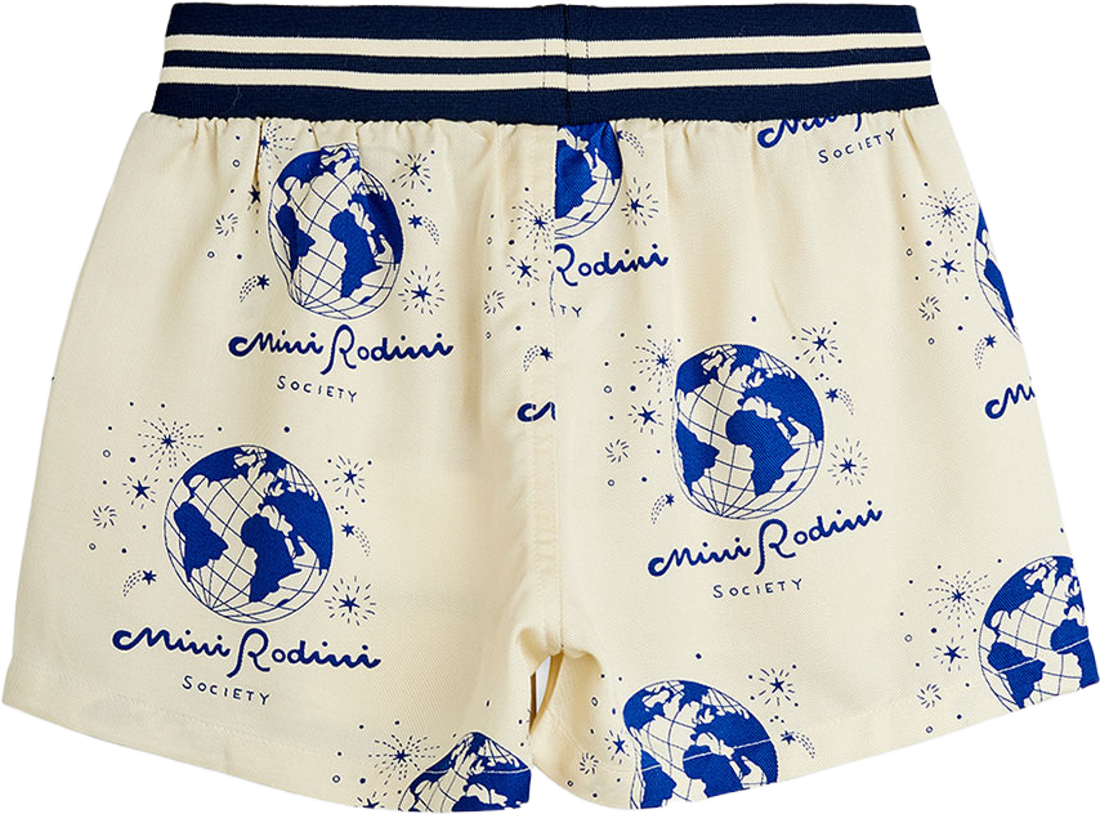 Society Woven Shorts, från Mini Rodini, i färgen White. Klicka för att öppna bilden i stort format