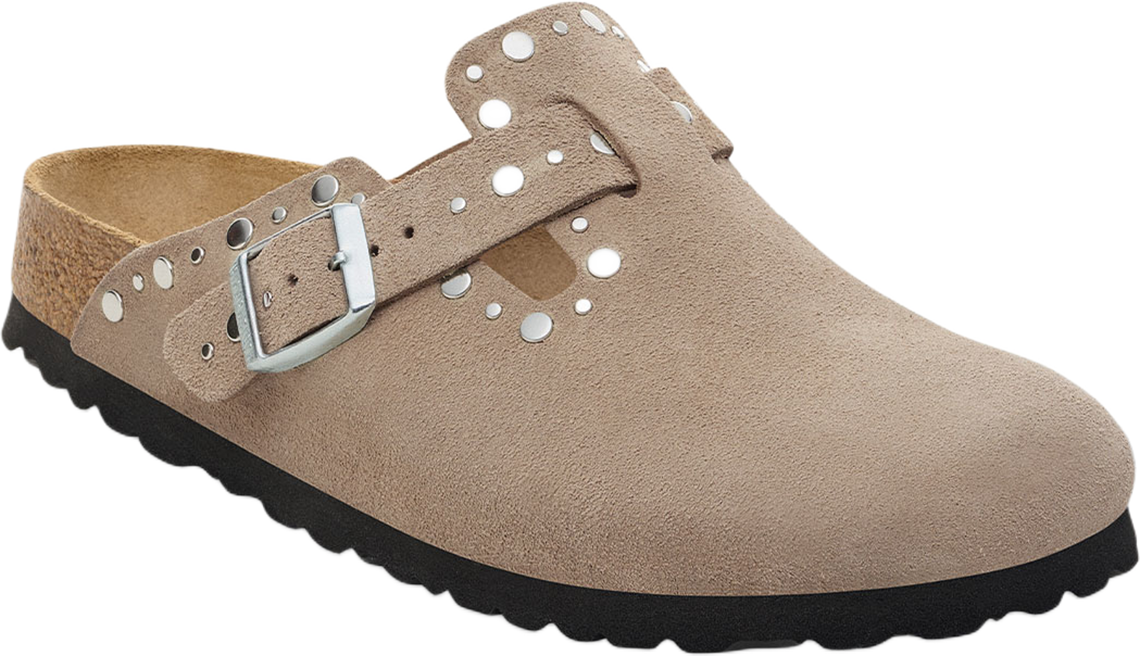 Boston Rivet LEVE, från Birkenstock, i färgen Taupe. Klicka för att öppna bilden i stort format