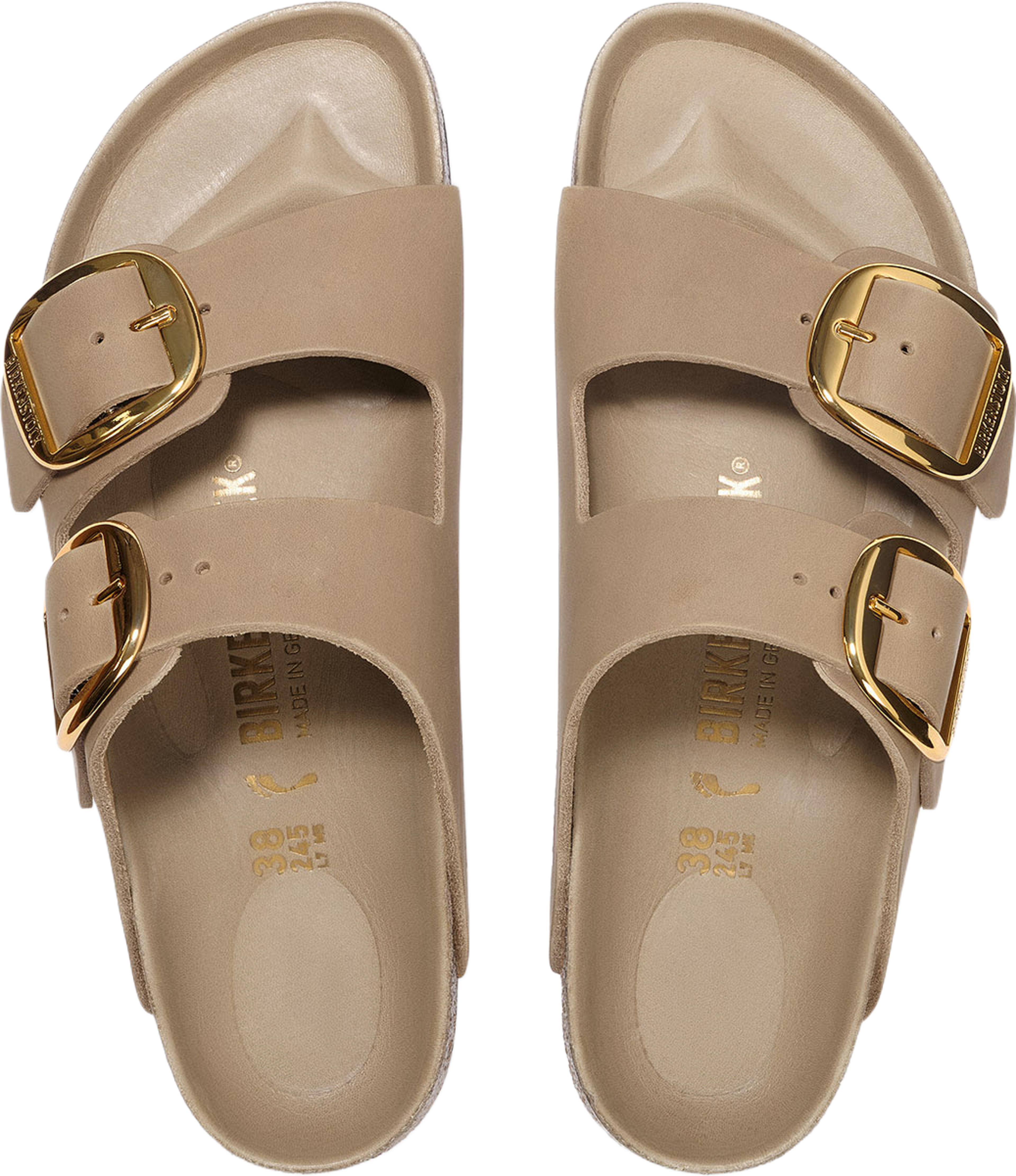 Arizona Big Buckle LEOI, från Birkenstock, i färgen Tabacco Brown. Klicka för att öppna bilden i stort format