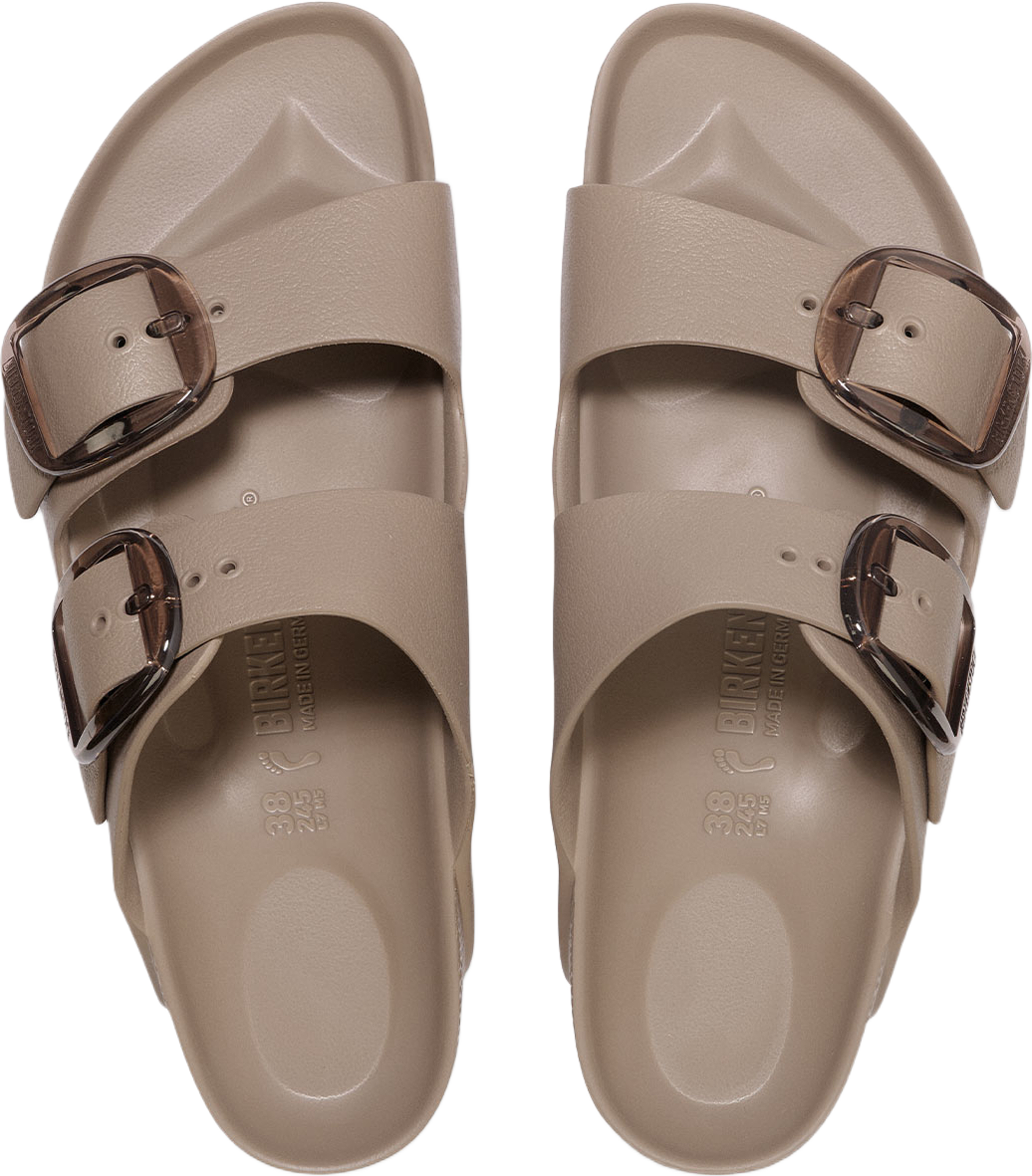 Arizona Big Buckle EVA, från Birkenstock, i färgen Gray Taupe. Klicka för att öppna bilden i stort format