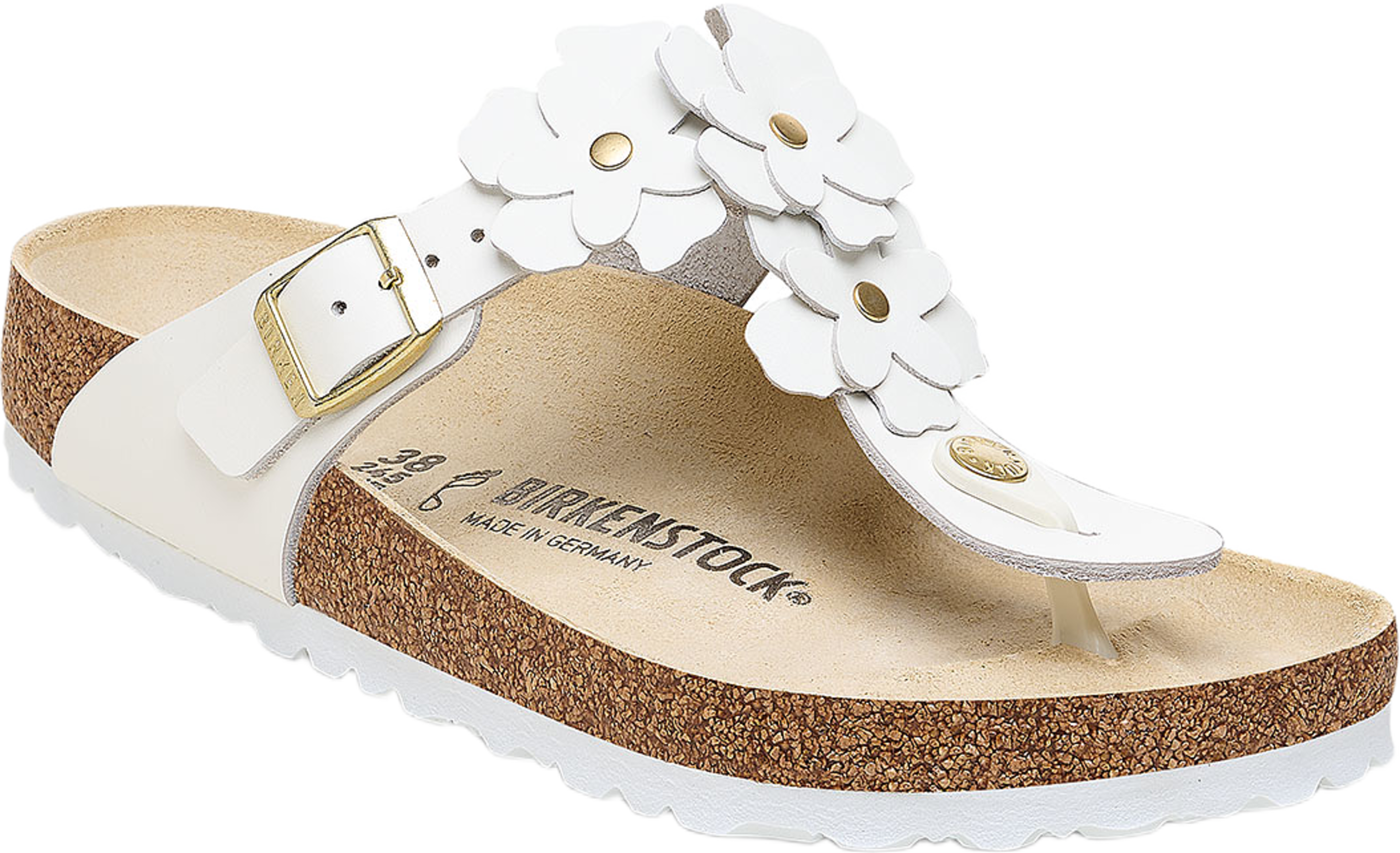 Gizeh Flowers, från Birkenstock, i färgen White. Klicka för att öppna bilden i stort format
