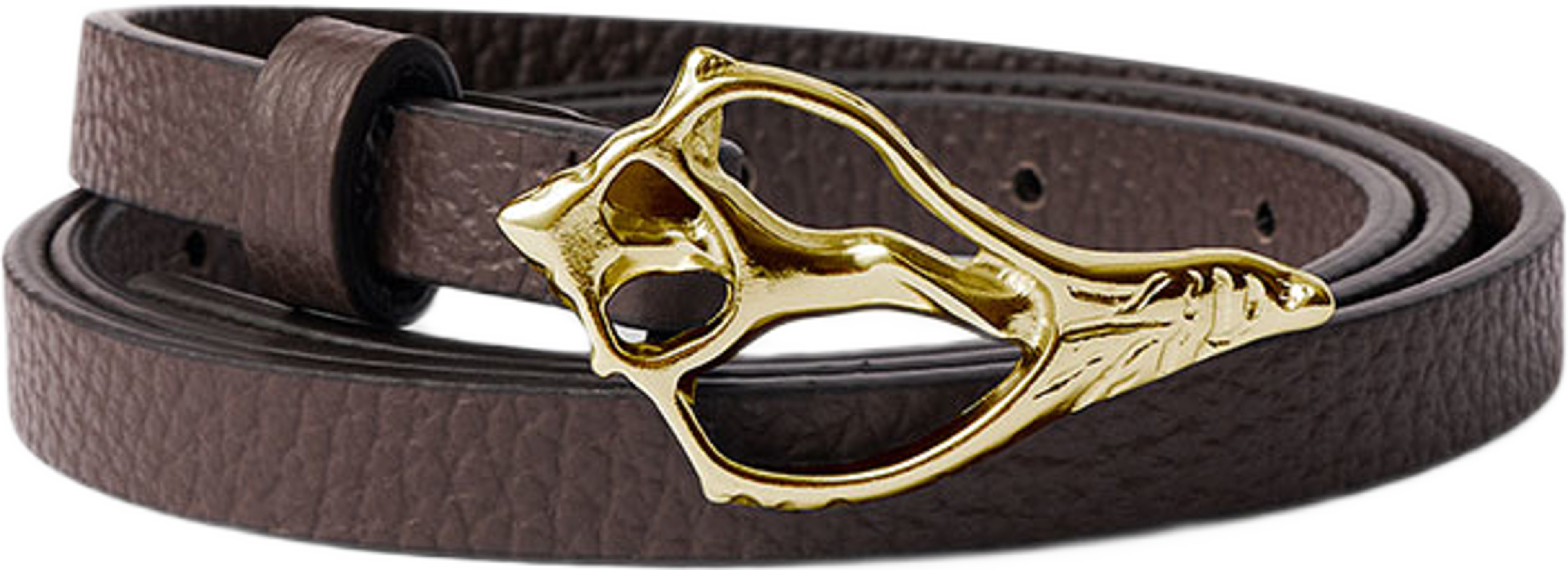 Petit Shell Pebble Belt, från Rodebjer, i färgen Dk Brown/Gold. Klicka för att öppna bilden i stort format