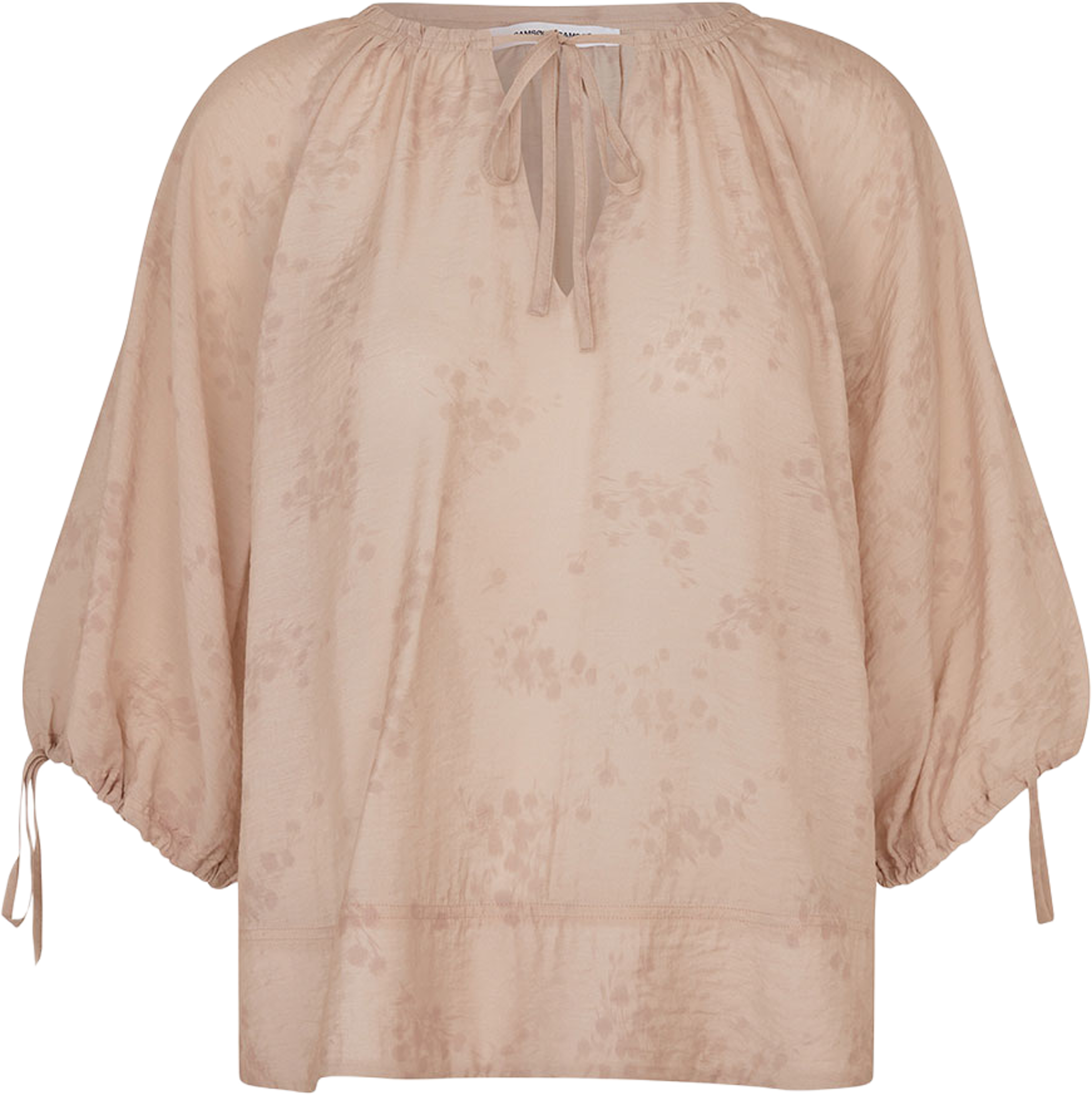 Samatera ss blouse 15754, från SAMSOE SAMSOE, i färgen Blooming Pink. Klicka för att öppna bilden i stort format