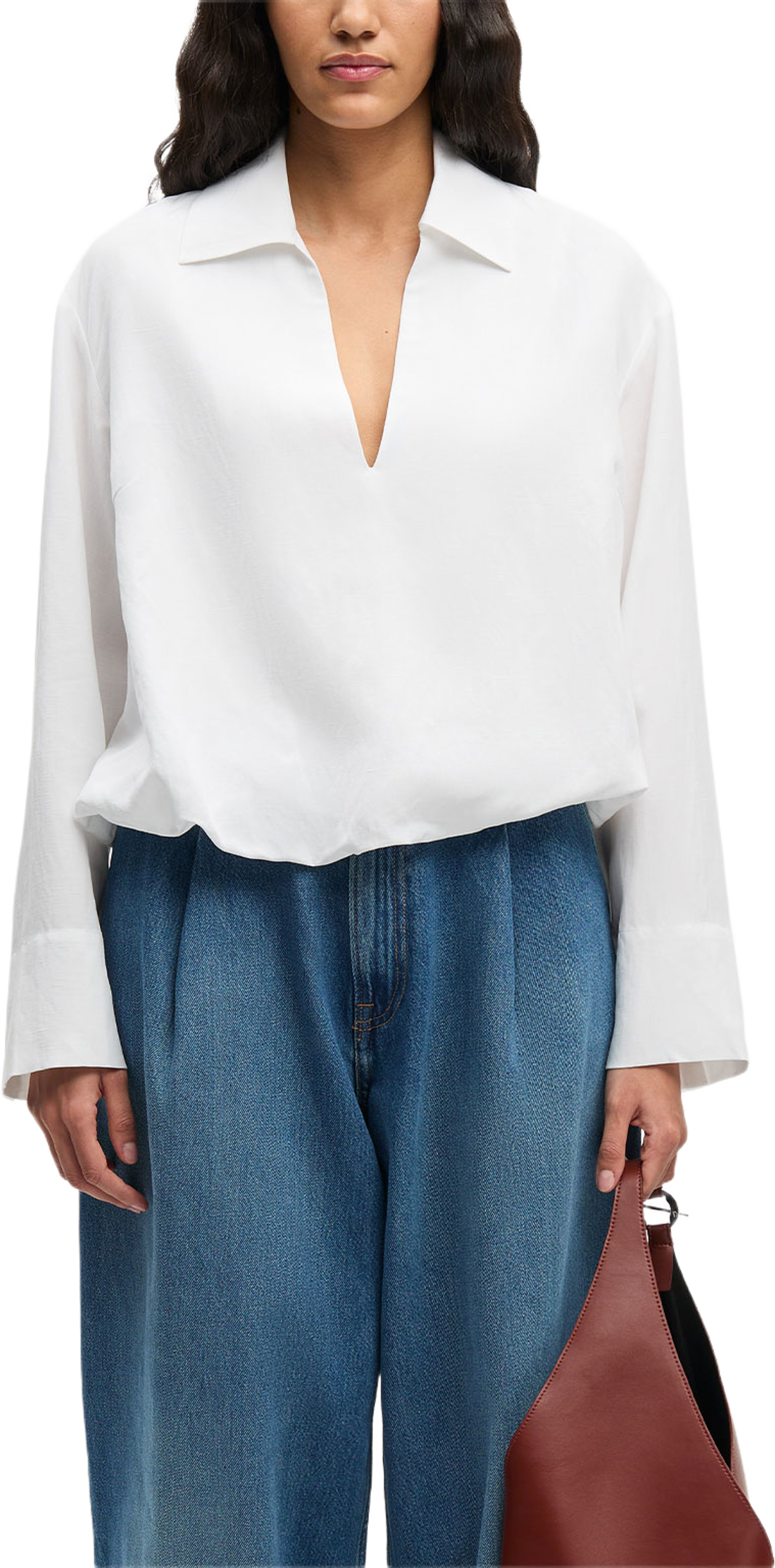 Sadaphne shirt 15262, från SAMSOE SAMSOE, i färgen White. Klicka för att öppna bilden i stort format