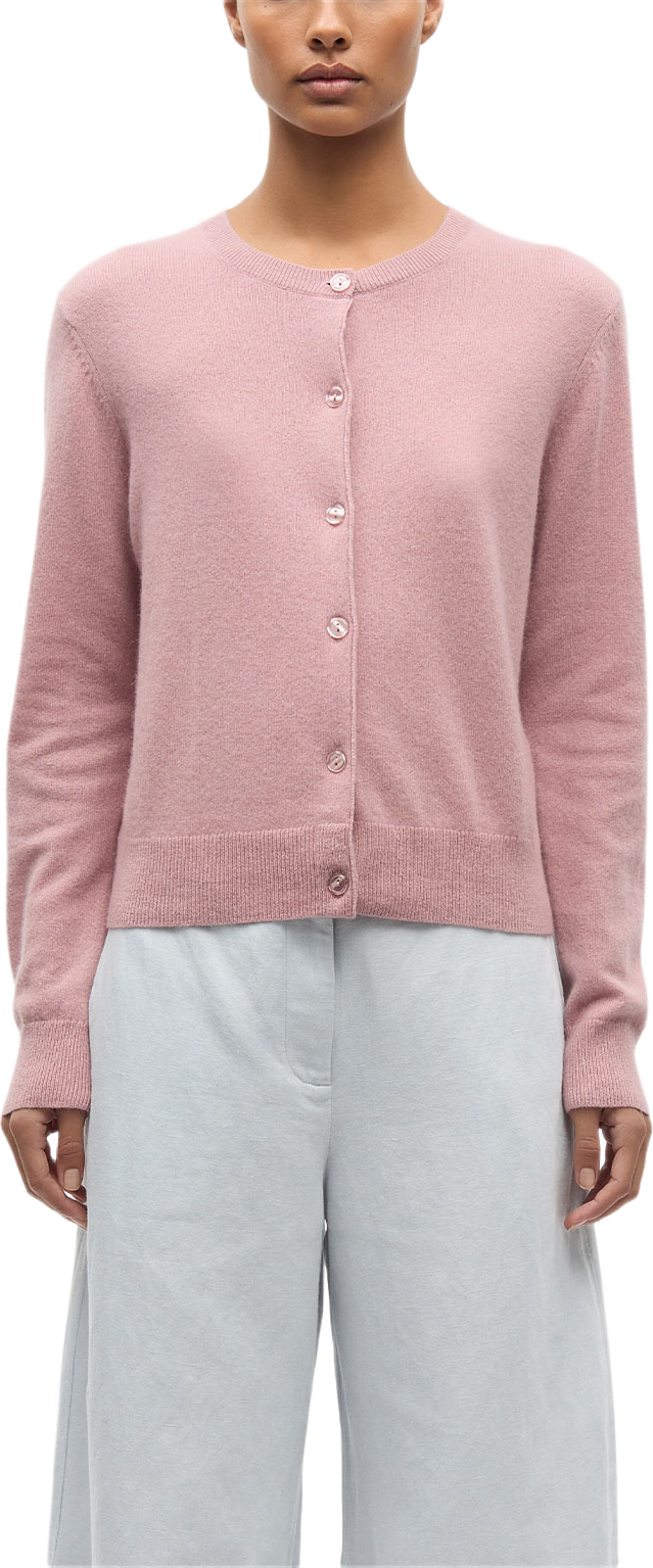 Saboston Cardigan 6304, från SAMSOE SAMSOE, i färgen Orchid Haze Mel. Klicka för att öppna bilden i stort format