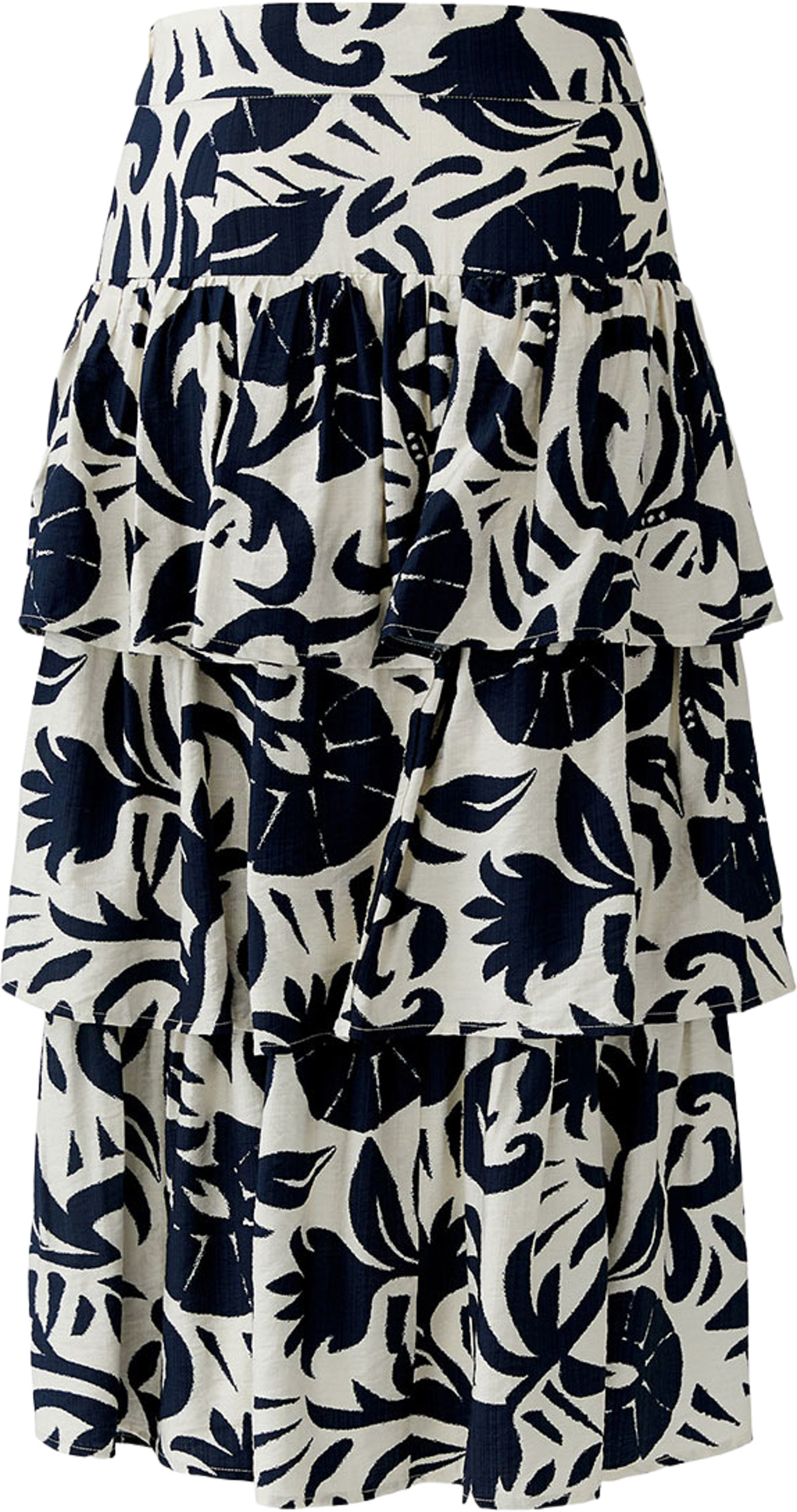 Capsule Skirt, från Oui, i färgen White Blue. Klicka för att öppna bilden i stort format