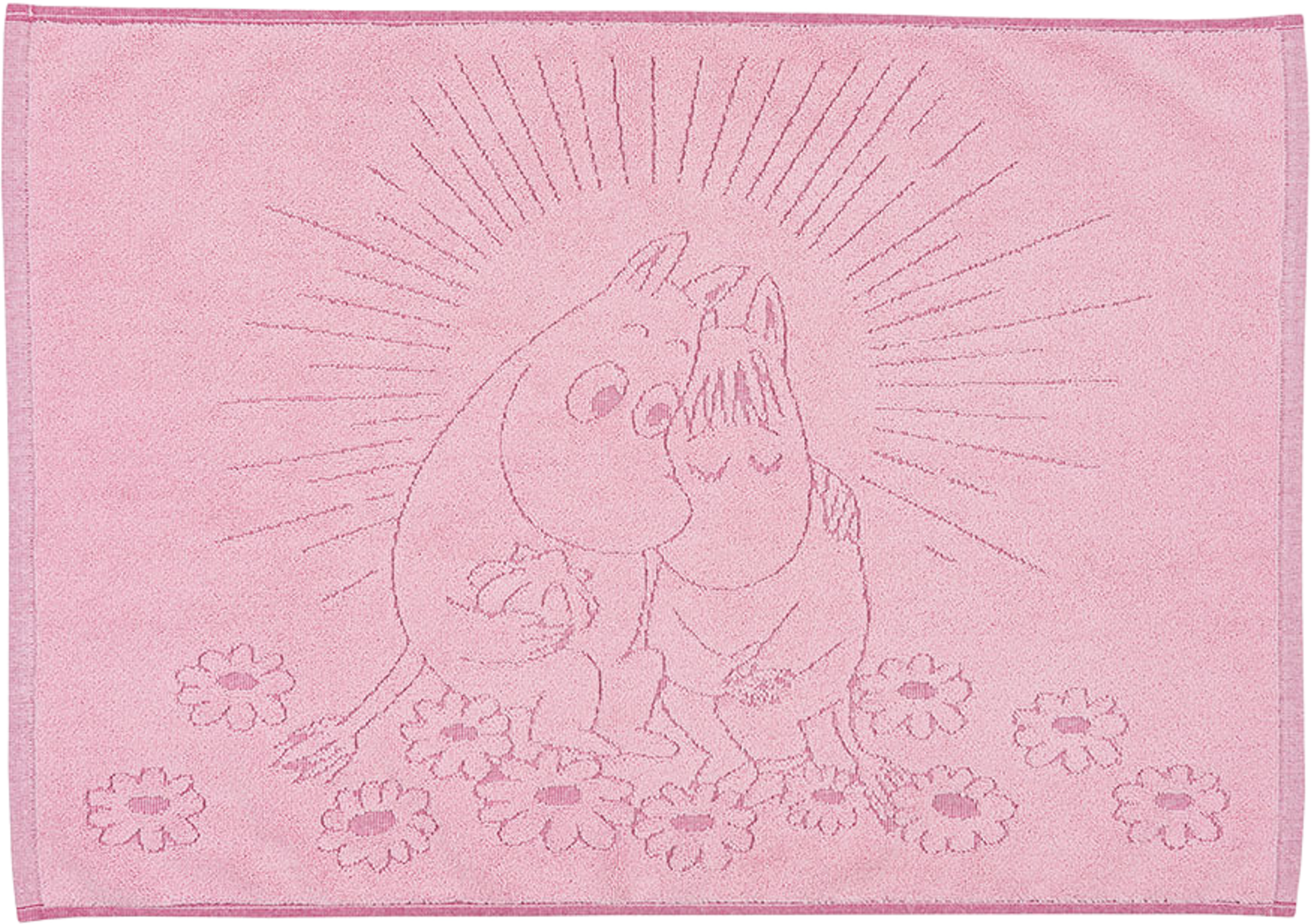 Mumin badrumsmatta 50x70 Förälskade, från Arabia, i färgen Rosa. Klicka för att öppna bilden i stort format