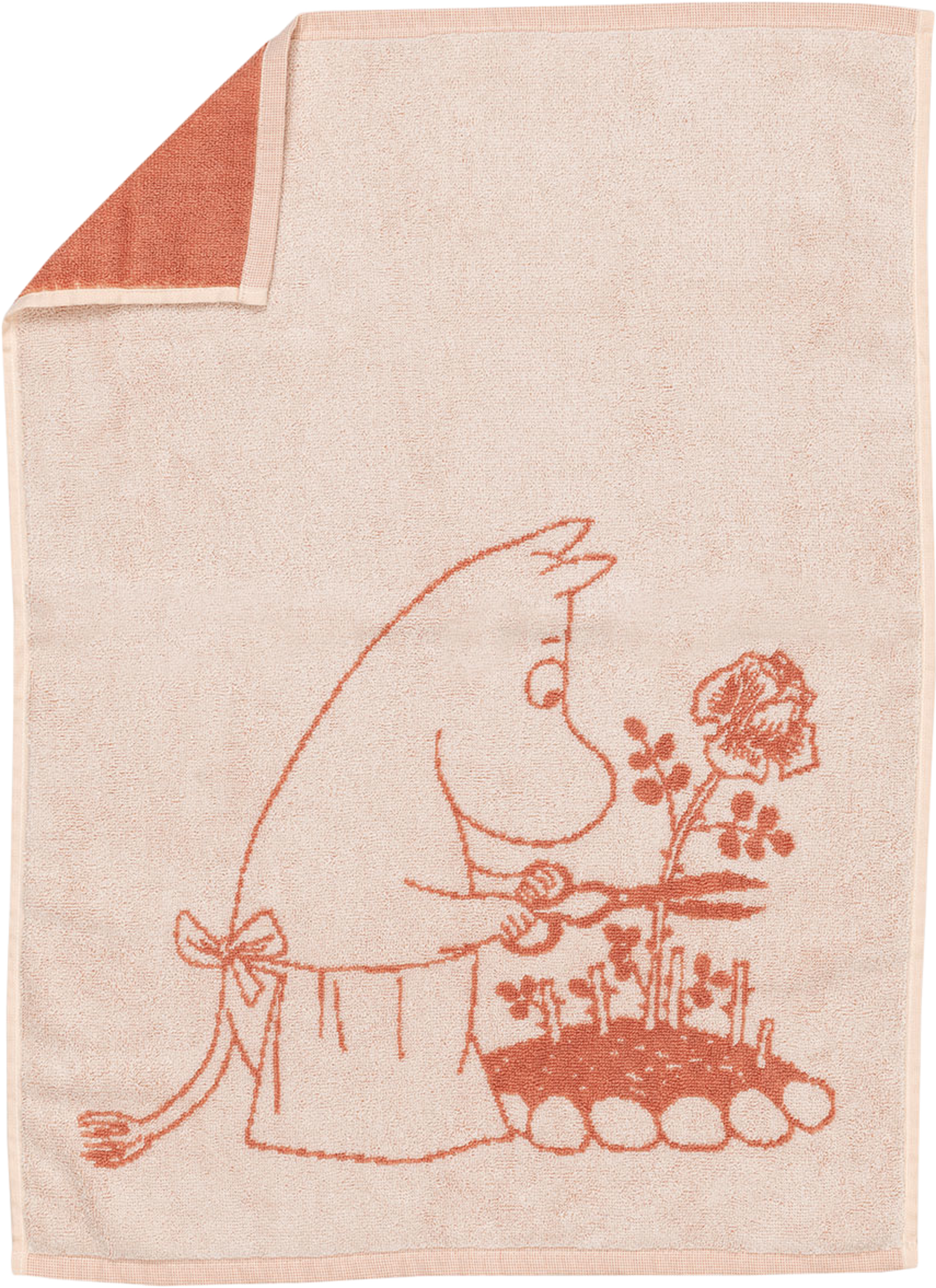 Mumin handduk 50x70 Muminmamma beige GOTS, från Arabia, i färgen Beige. Klicka för att öppna bilden i stort format
