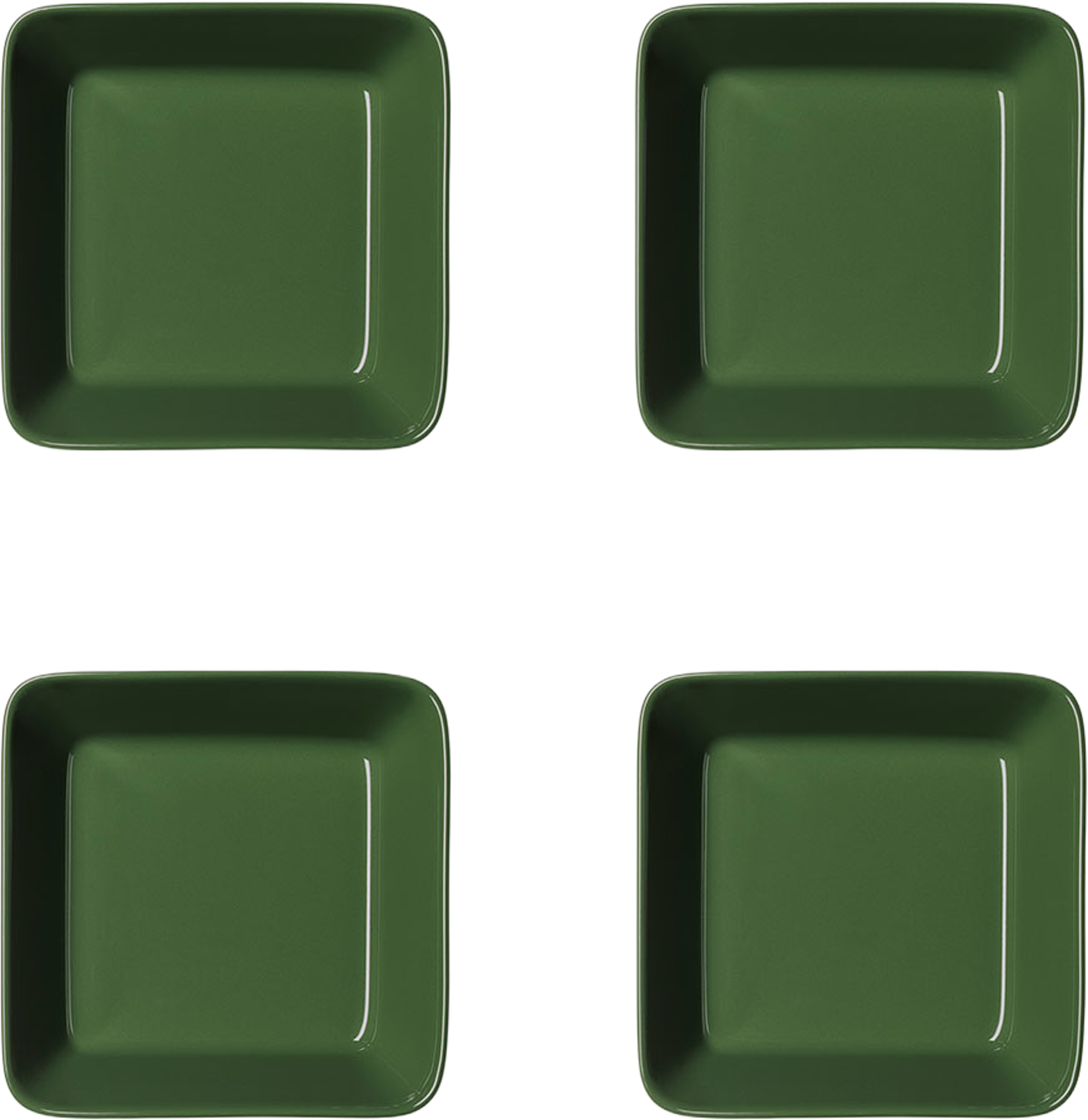 Teema fat 12x12 cm skogsgrön 4-pack, från Iittala, i färgen Skogsgrön. Klicka för att öppna bilden i stort format