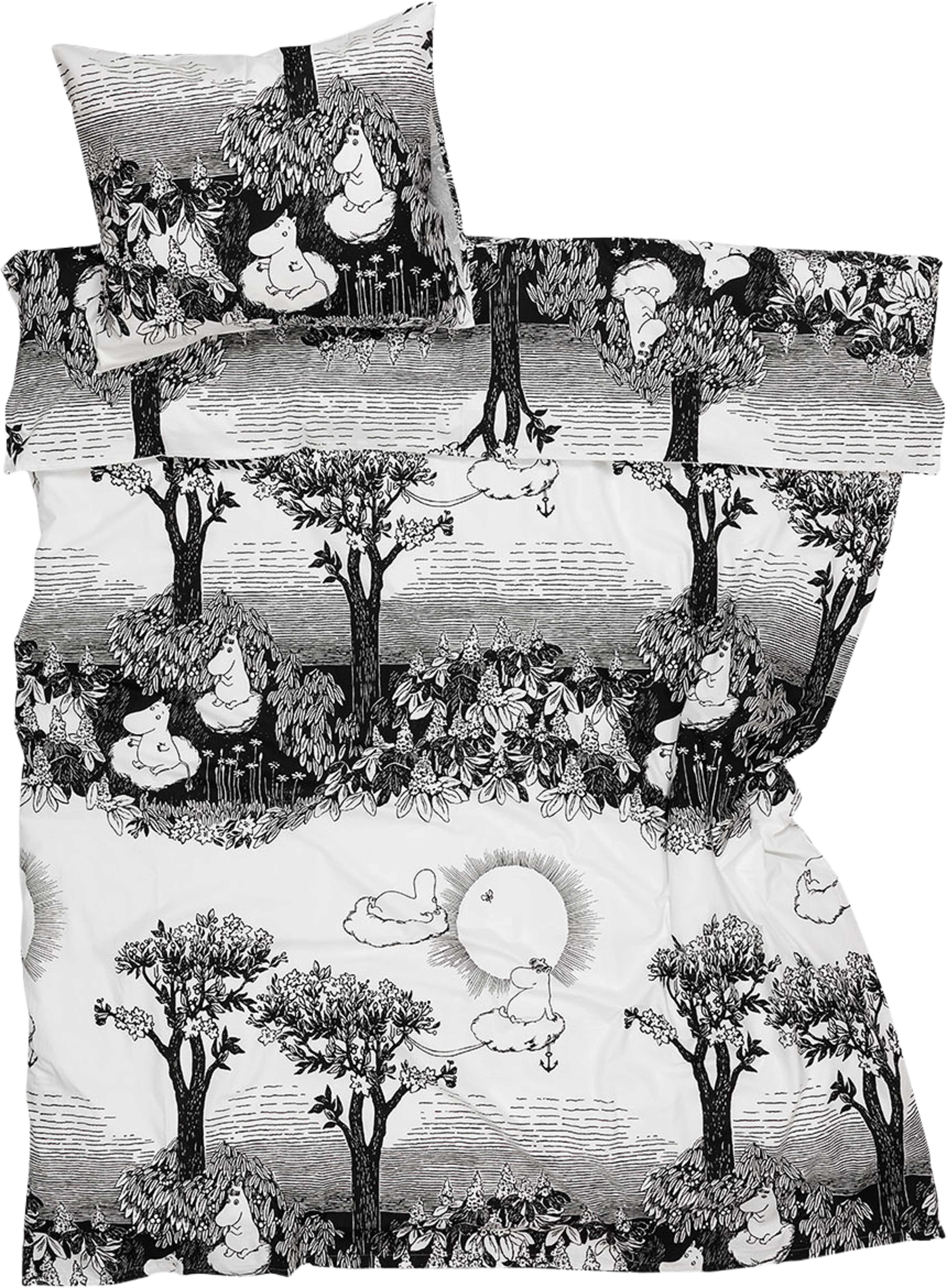 Mumin bäddset 150x210 Drömmer GOTS, från Arabia, i färgen Flerfärgad. Klicka för att öppna bilden i stort format