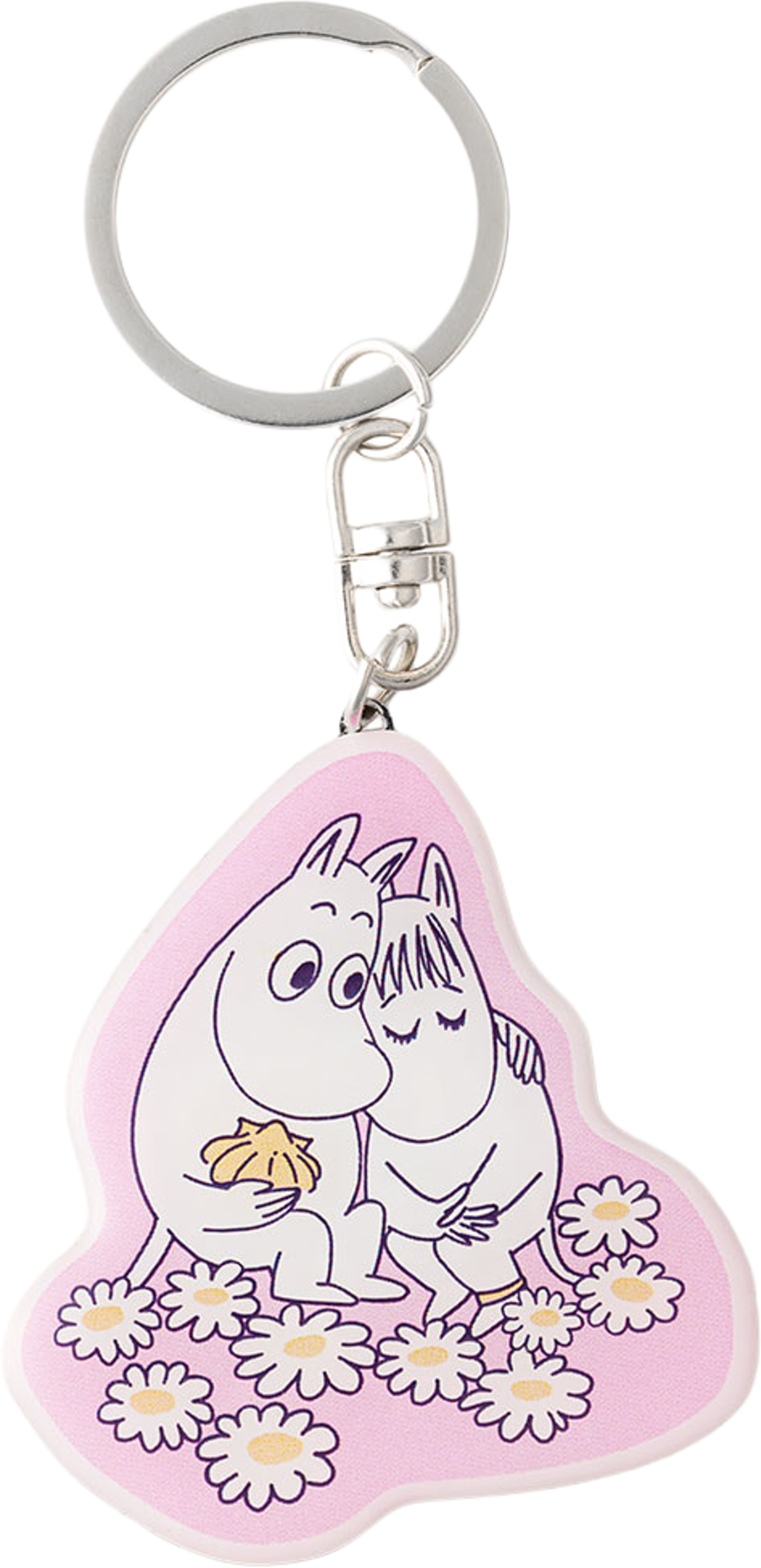 Mumin nyckelring Förälskade, från Arabia, i färgen Rosa. Klicka för att öppna bilden i stort format