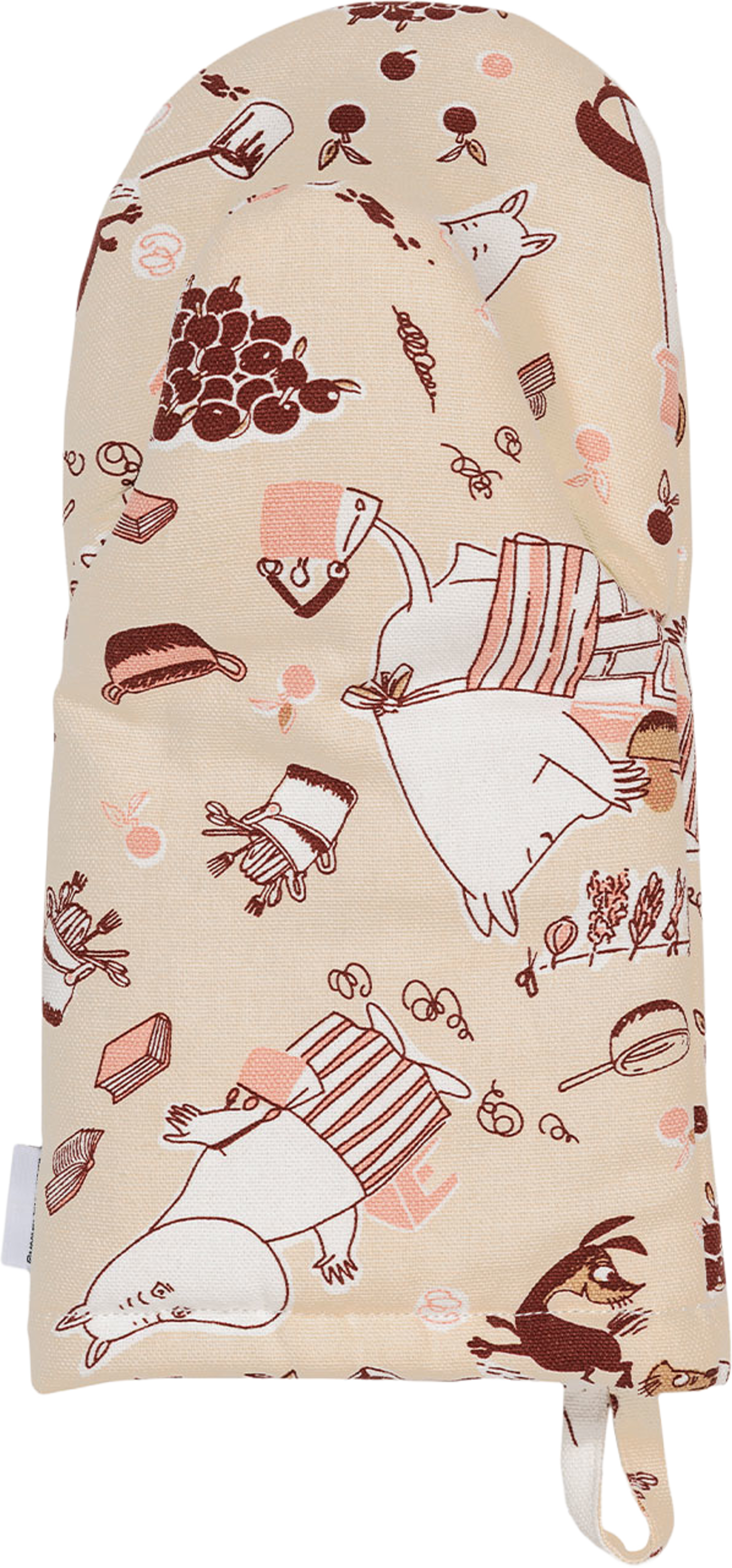 Mumin grytvante 15x34cm Hemmaglädje, från Arabia, i färgen Flerfärgad. Klicka för att öppna bilden i stort format