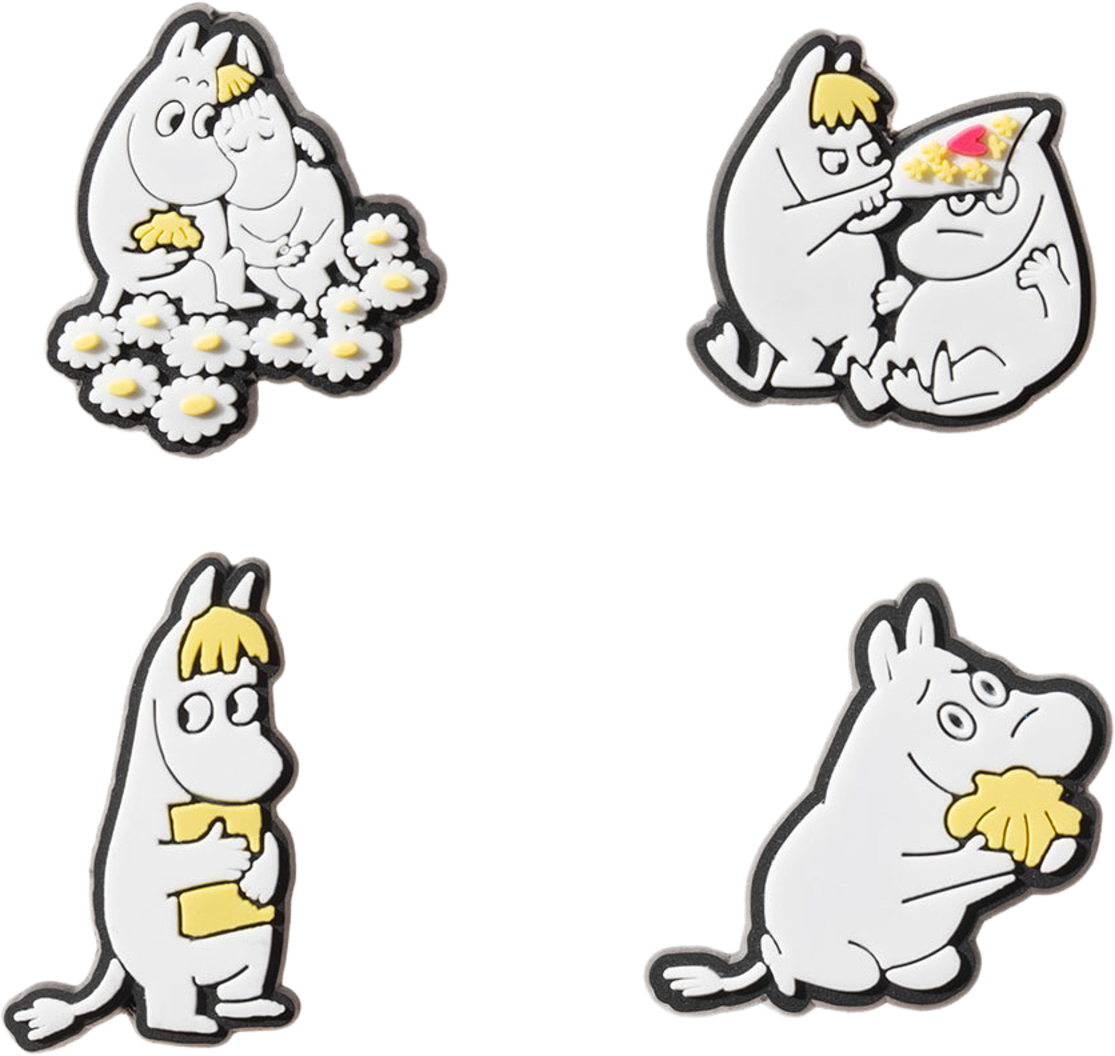 Mumin 3D-berlock Förälskade set 4st, från Arabia, i färgen Rosa. Klicka för att öppna bilden i stort format