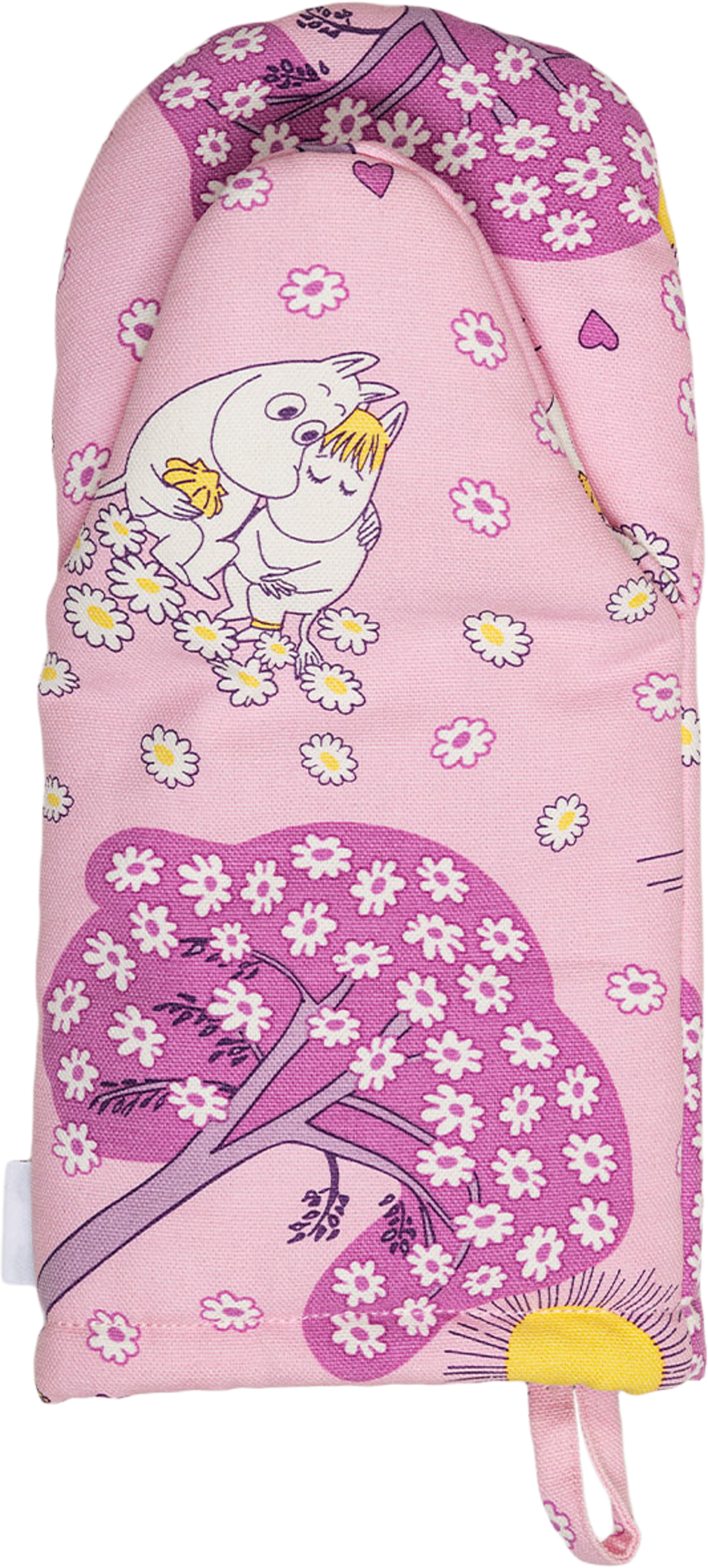 Mumin grytvante 15x34cm Förälskade, från Arabia, i färgen Rosa. Klicka för att öppna bilden i stort format