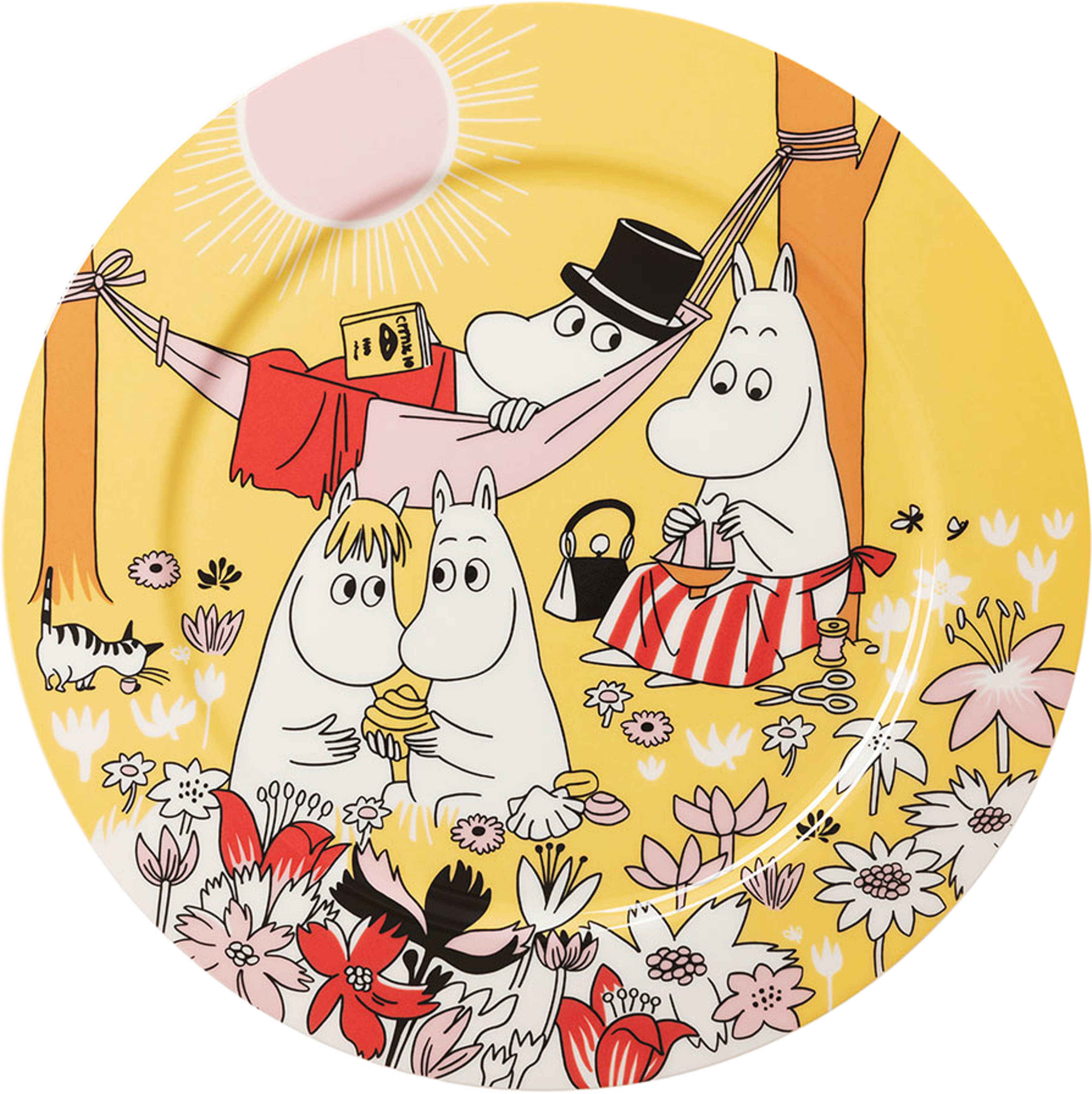 Mumin servingstallrik 30cm Familjemys g., från Arabia, i färgen Flerfärgad. Klicka för att öppna bilden i stort format