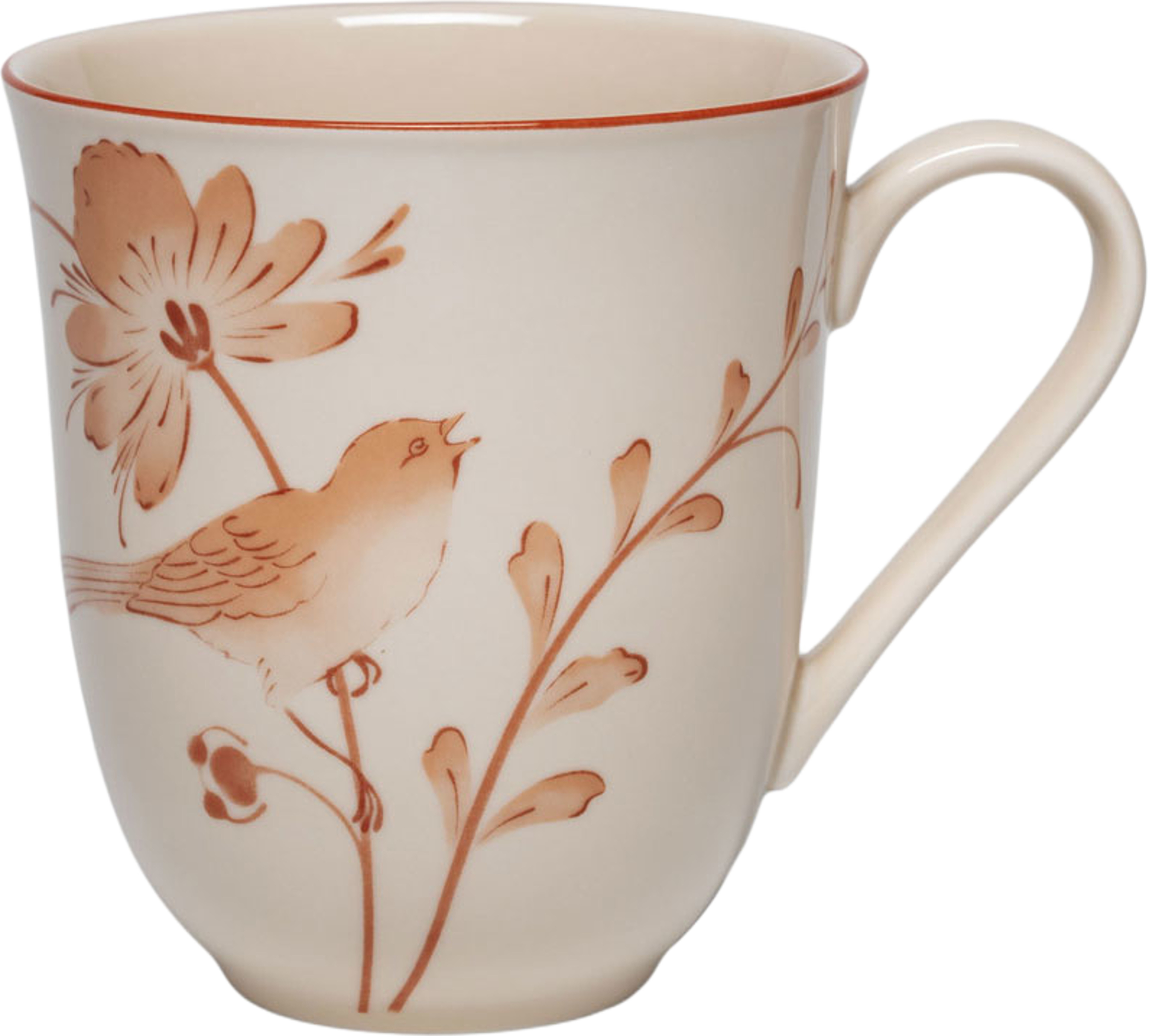 Fågel mugg 50 cl jubilee, från Rörstrand, i färgen Karamell. Klicka för att öppna bilden i stort format
