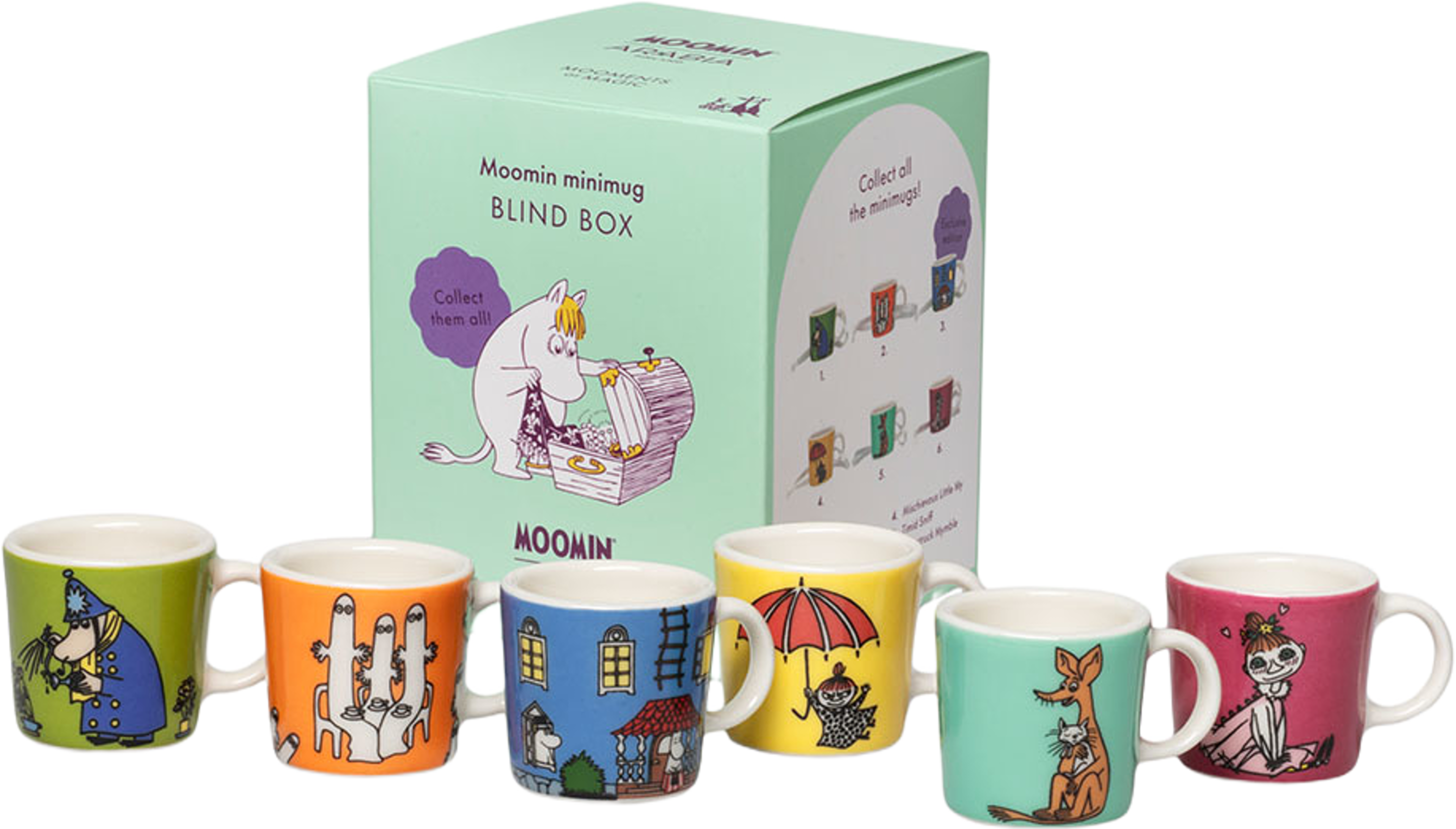 Mumin mini mugg, från Arabia, i färgen Flerfärgad. Klicka för att öppna bilden i stort format