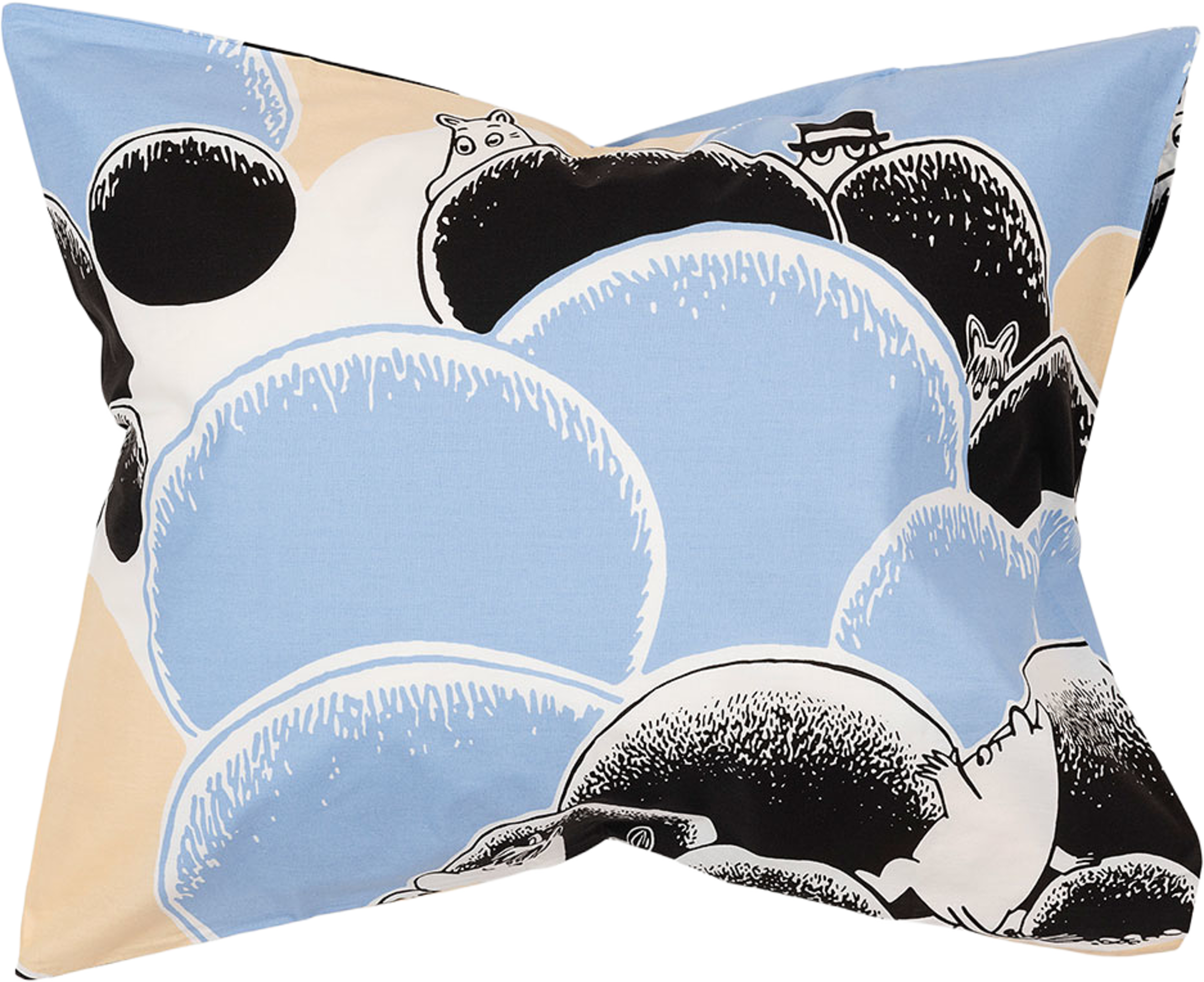 Mumin örngott 50x60cm Småsten GOTS, från Arabia, i färgen Flerfärgad. Klicka för att öppna bilden i stort format