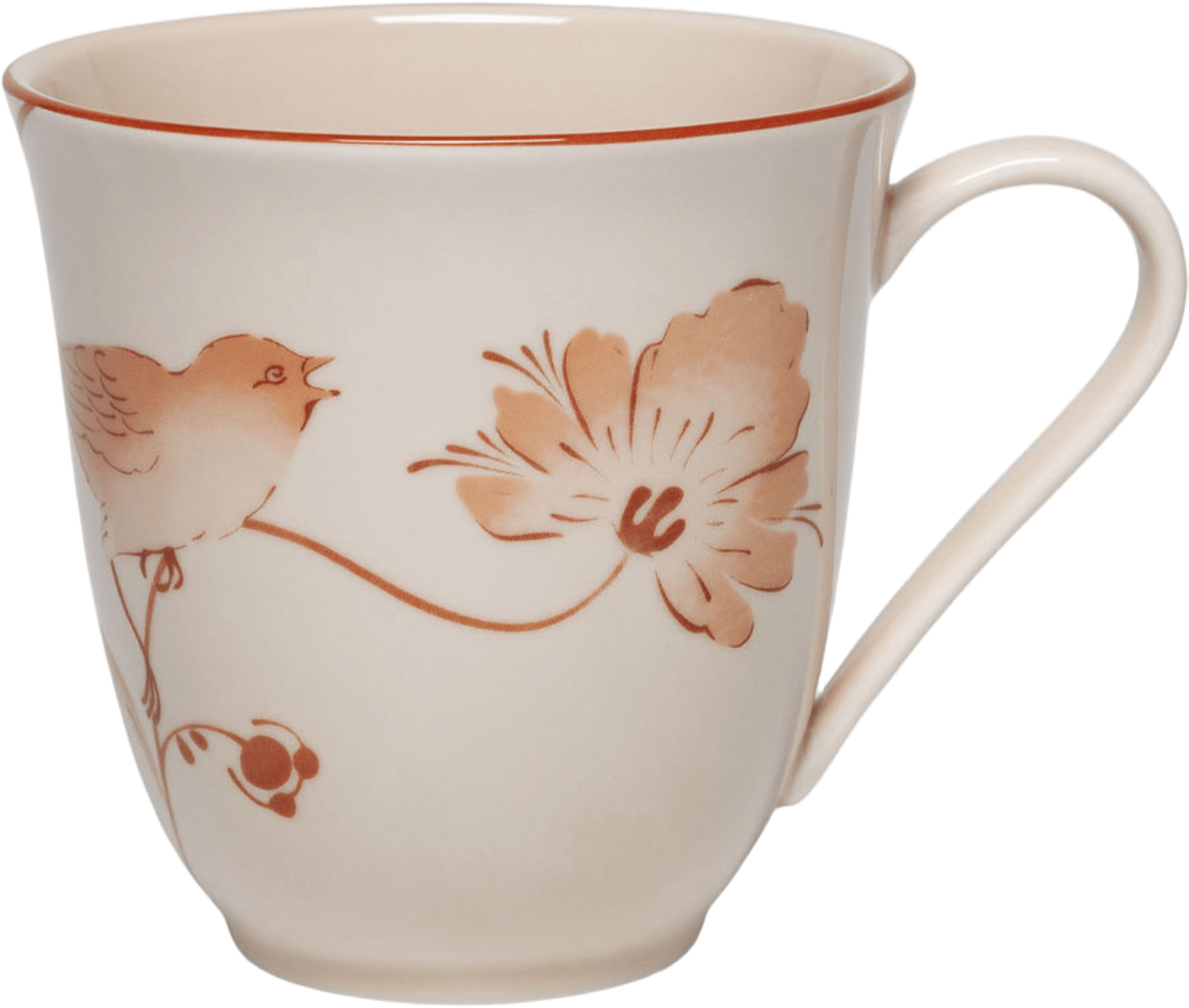 Fågel mugg 30 cl jubilee, från Rörstrand, i färgen Karamell. Klicka för att öppna bilden i stort format