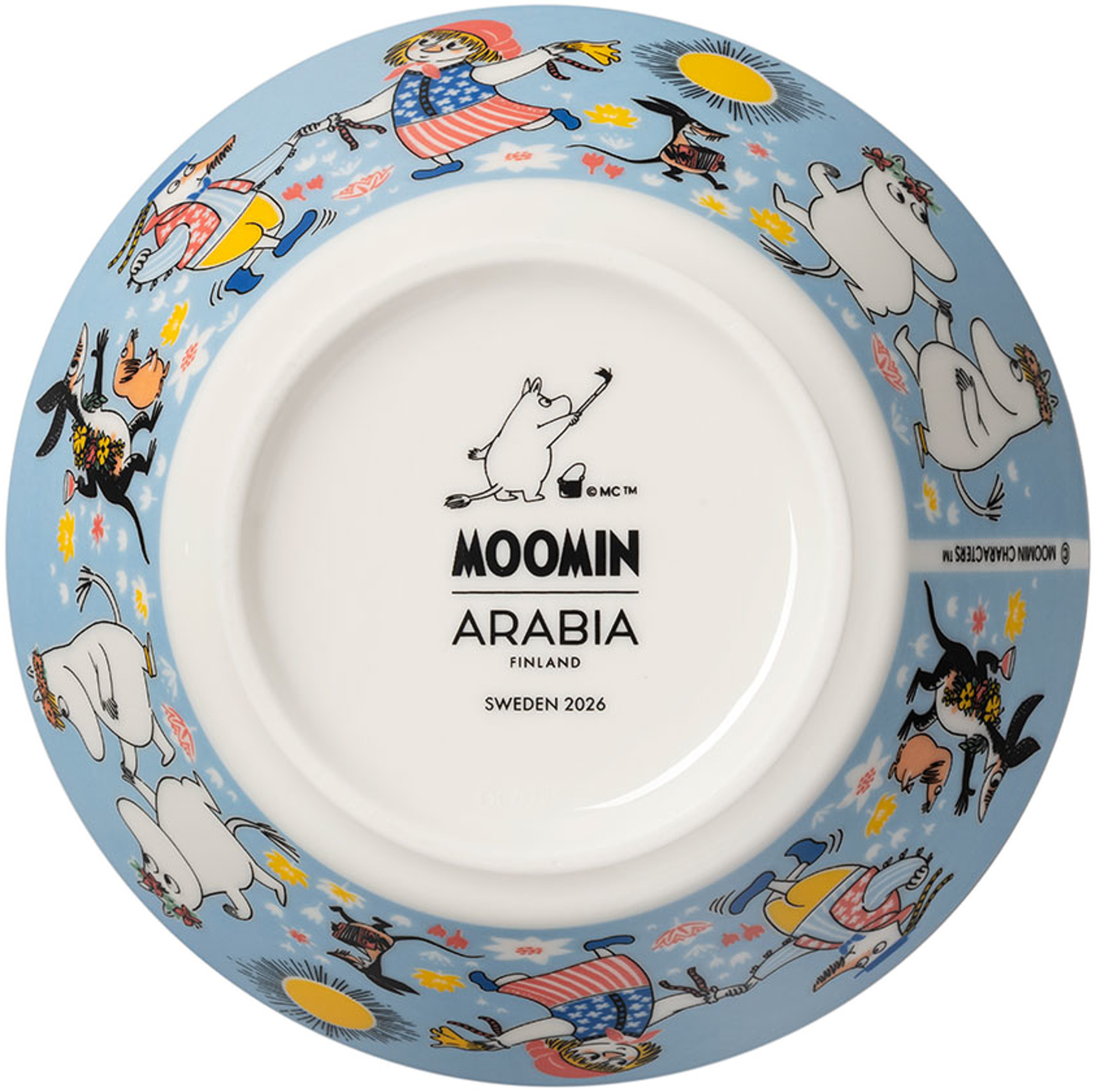 Mumin skål 15cm Sommardans, från Arabia, i färgen Flerfärgad. Klicka för att öppna bilden i stort format